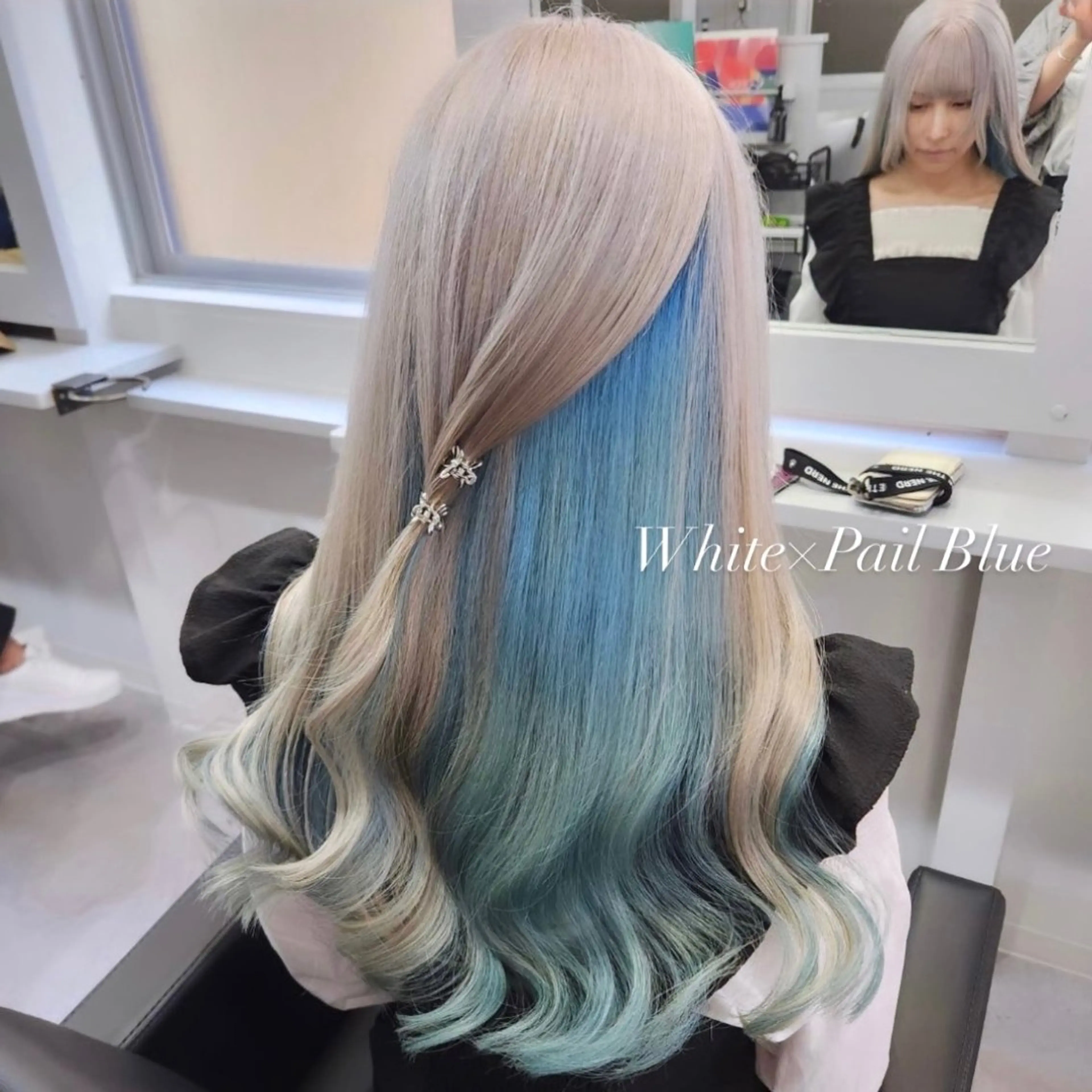 カラー ベージュカラー ブリーチ ダブルカラー グレージュ ハイトーンカラー ミルクティーベージュ /ピンク/大阪/堀江のヘアスタイル