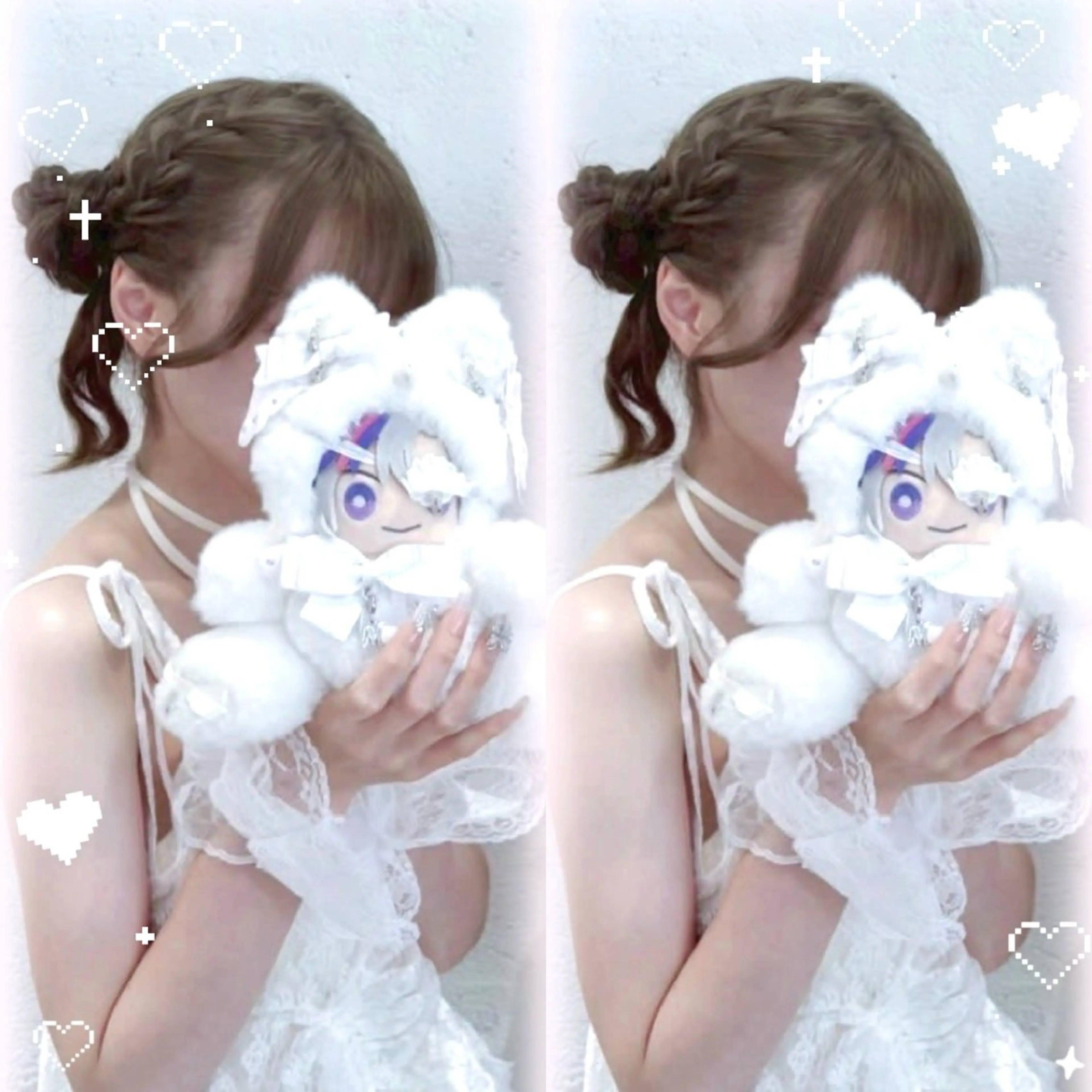 平日限定🉐ヘアメ系ヘアアレンジ°ʚ🎀ɞ°.　【イベント,ライブ,オタ活,推し活前にヘアセット】ペア🉑の写真