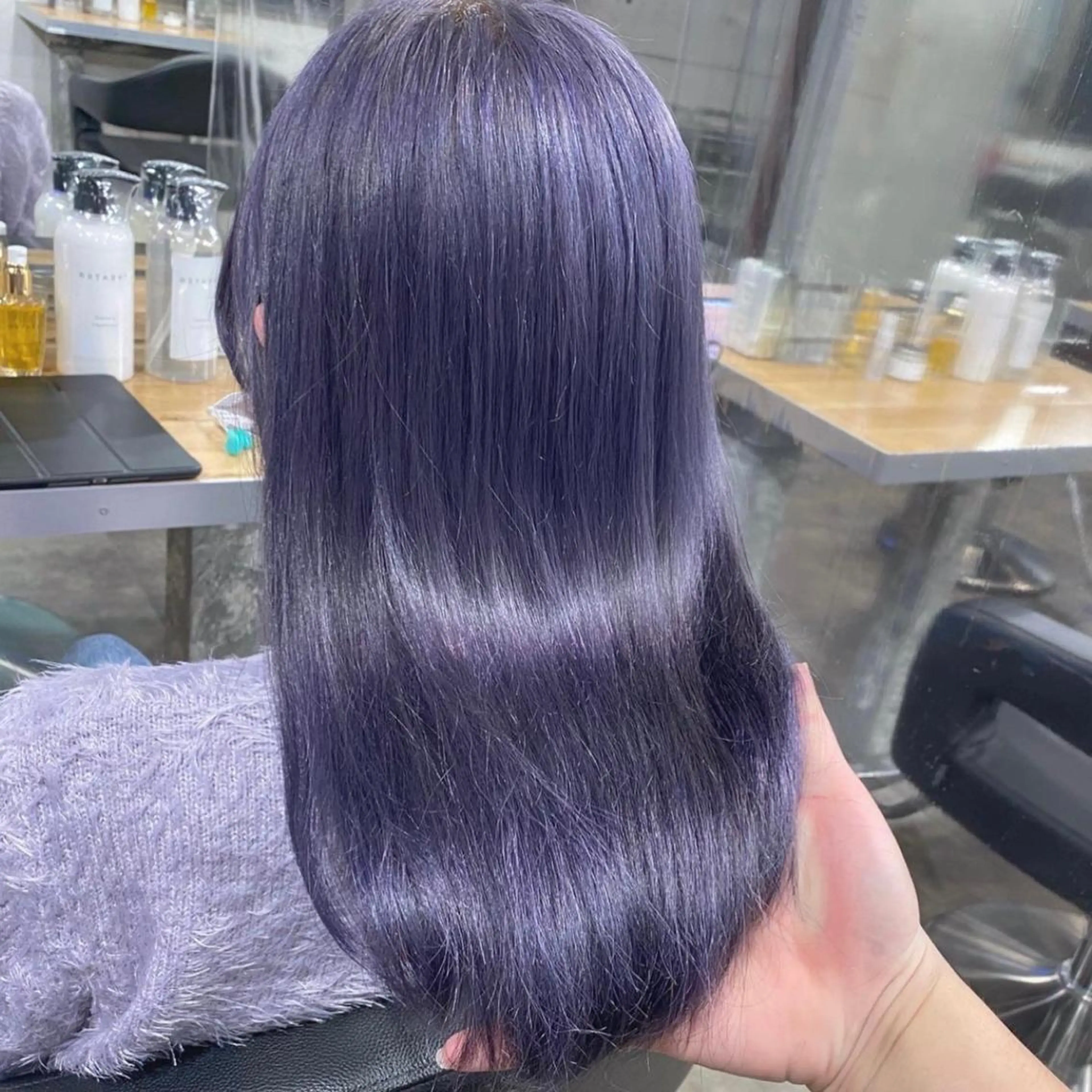 セミロング ヘアカラー トリートメント ヘアセット ハイトーン/ケア ブリーチ/sEnAのヘアスタイル