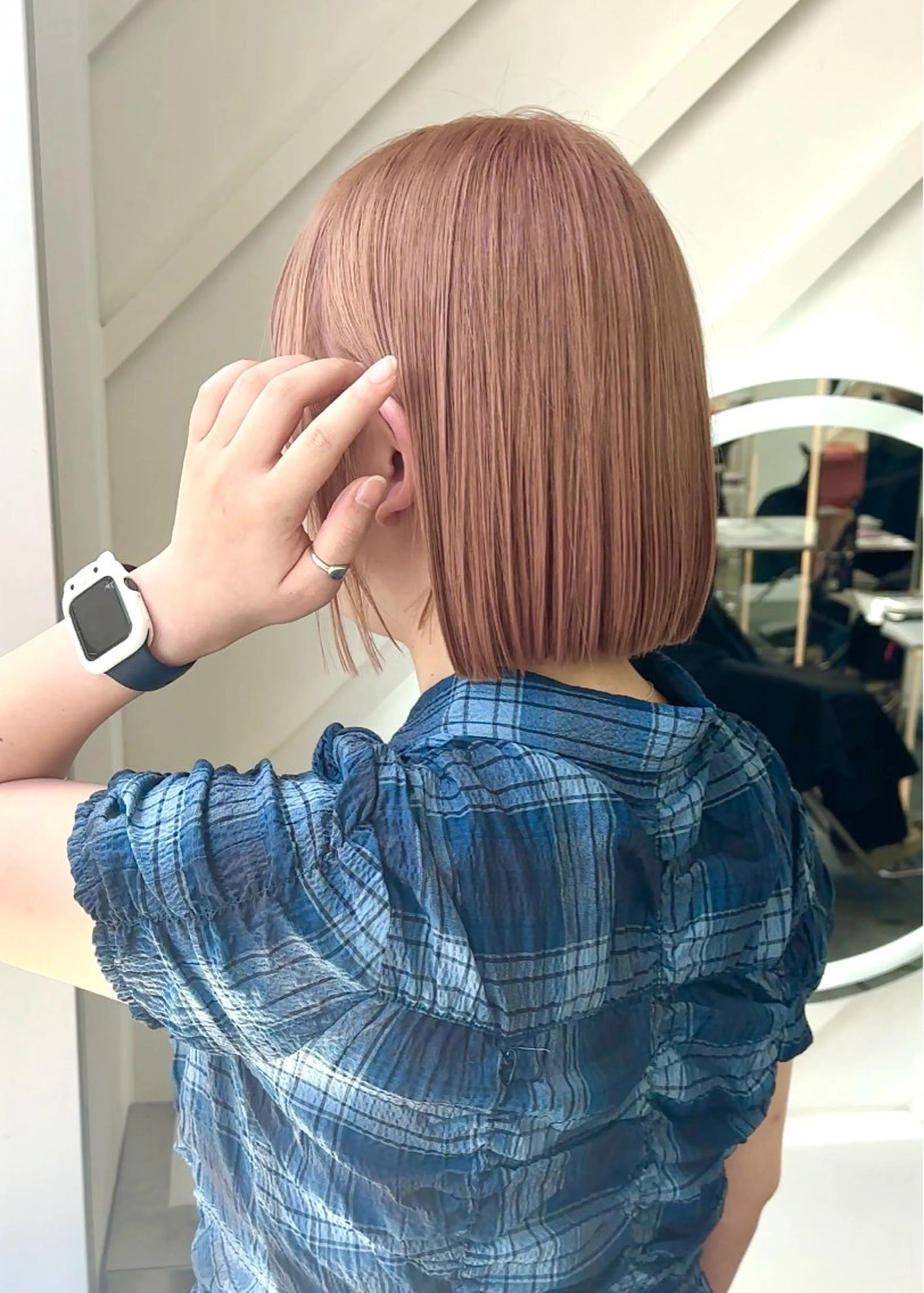ショート カラー カット ヘアカラー トリートメント 原宿/韓国レイヤー/ ボブ髪質改善/優希のヘアスタイル