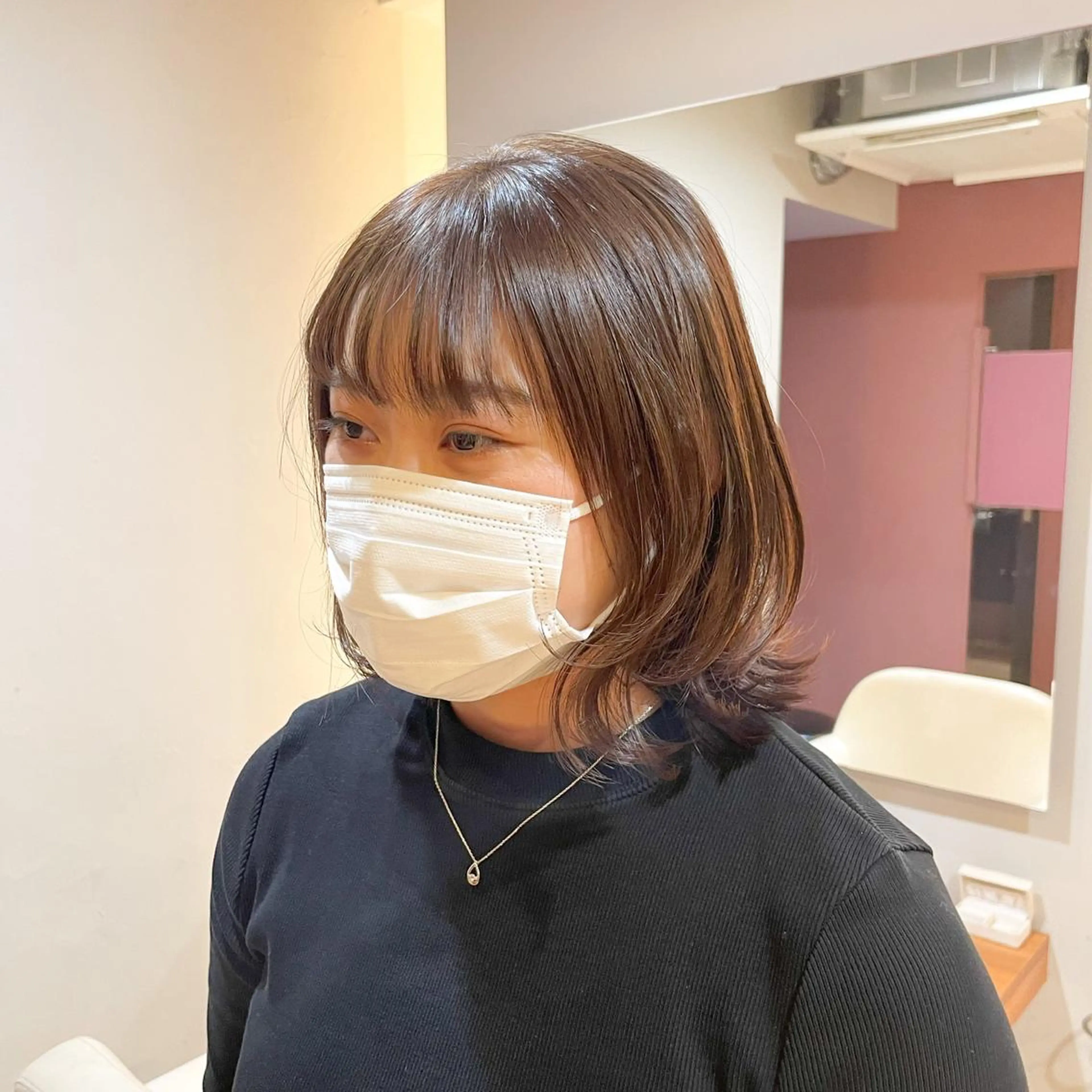 ミディアム ヘアアレンジ ボブレイヤー ボブ レイヤーカット HARUKI MINATO Japan SENDAI所属・🌈【透明感・韓国 ヘア】がっきー🌈のヘアスタイル