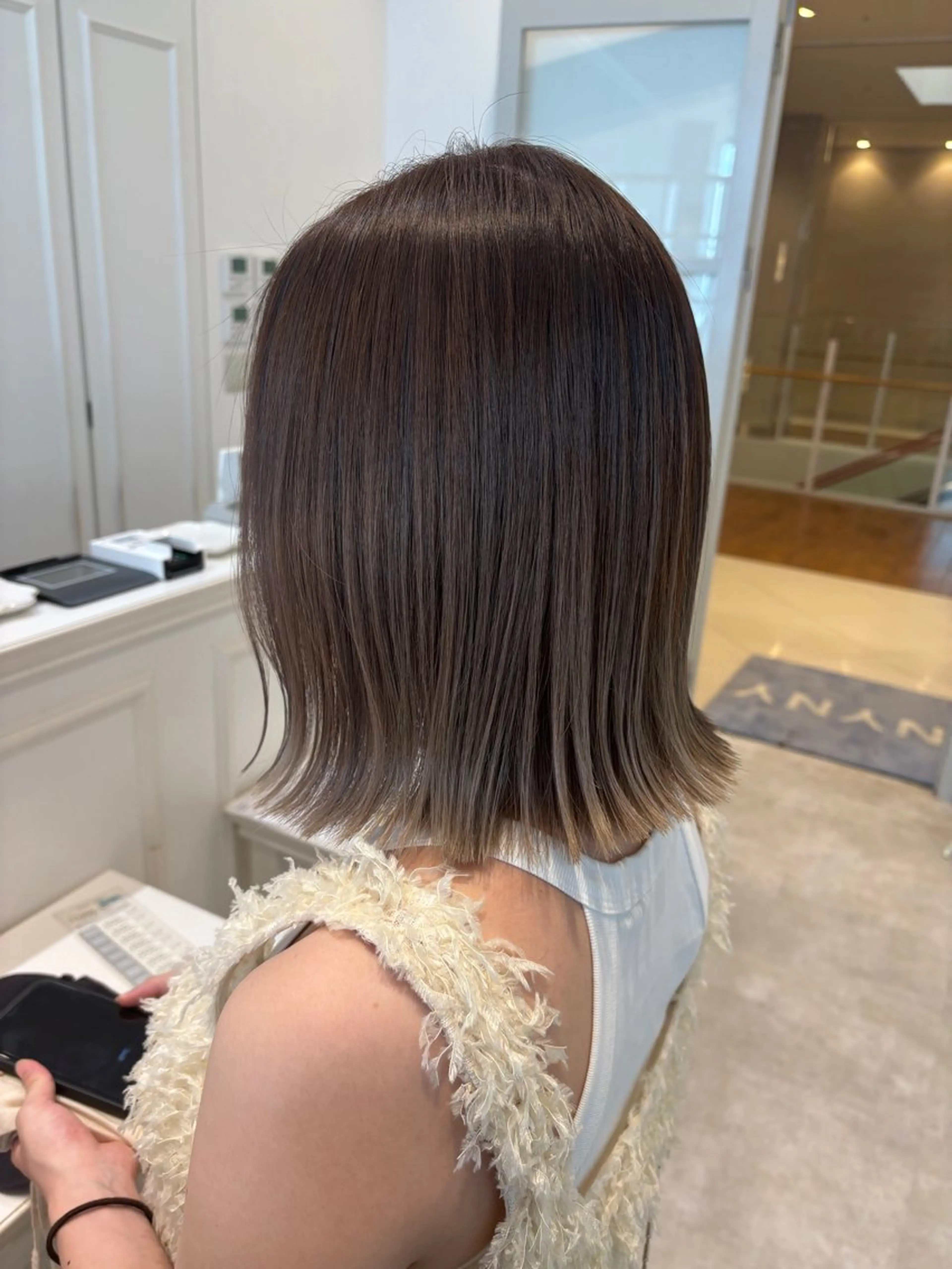 ミディアム ヘアカラー 佐野 優斗のヘアスタイル
