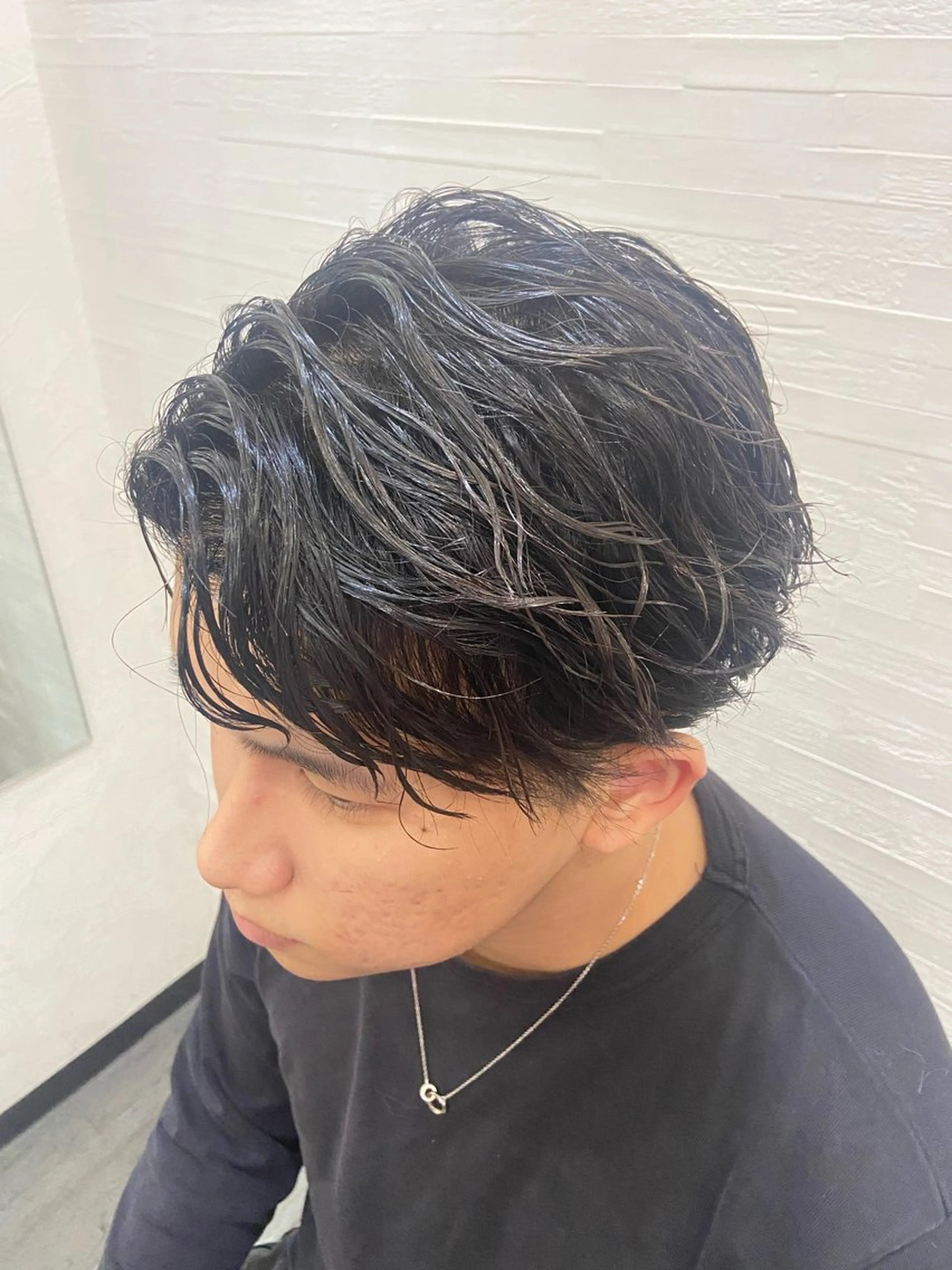 メンズ 【縮毛矯正＆カラー】 RAN.のヘアスタイル