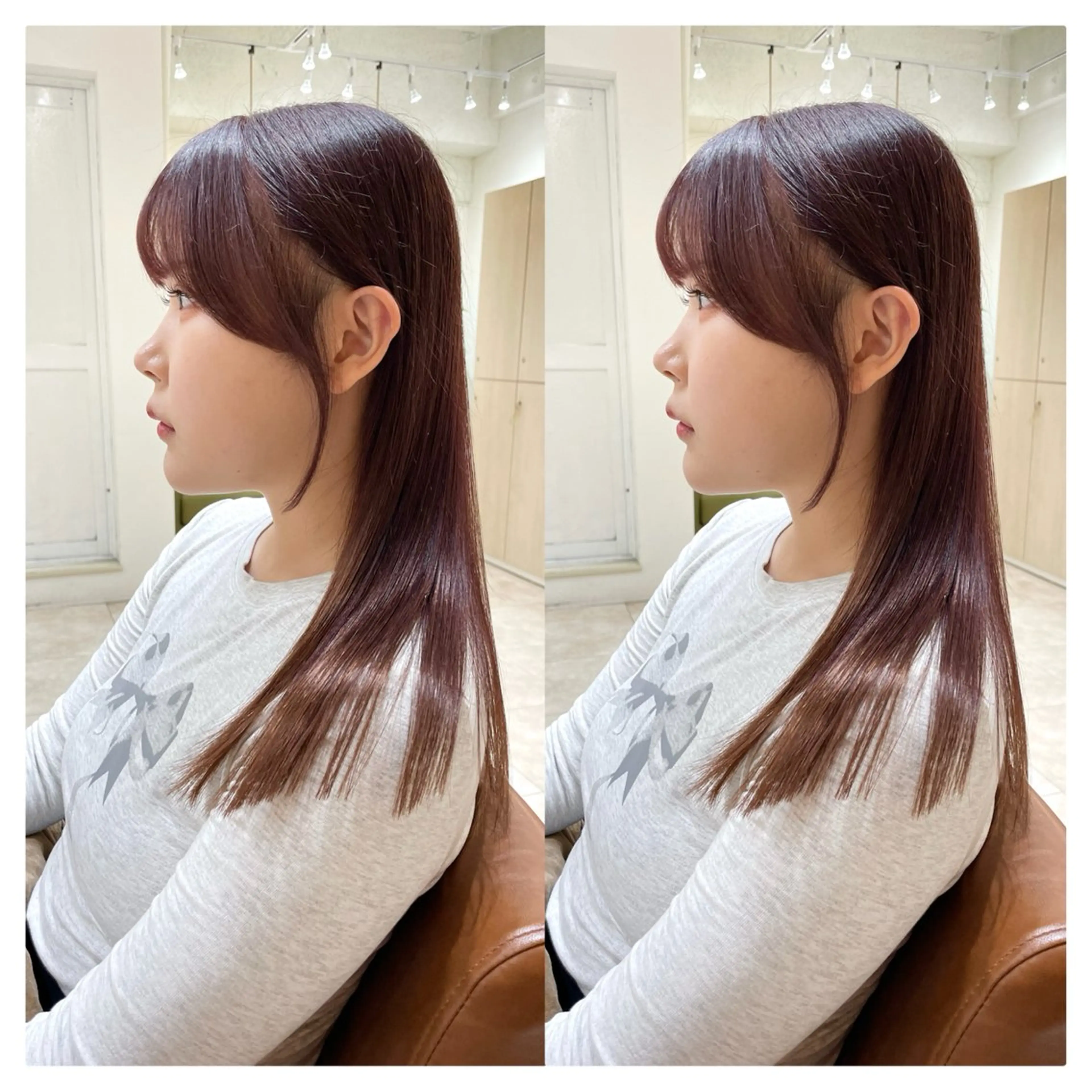セミロング カラー カット ヘアカラー トリートメント 村山 茉衣のヘアスタイル