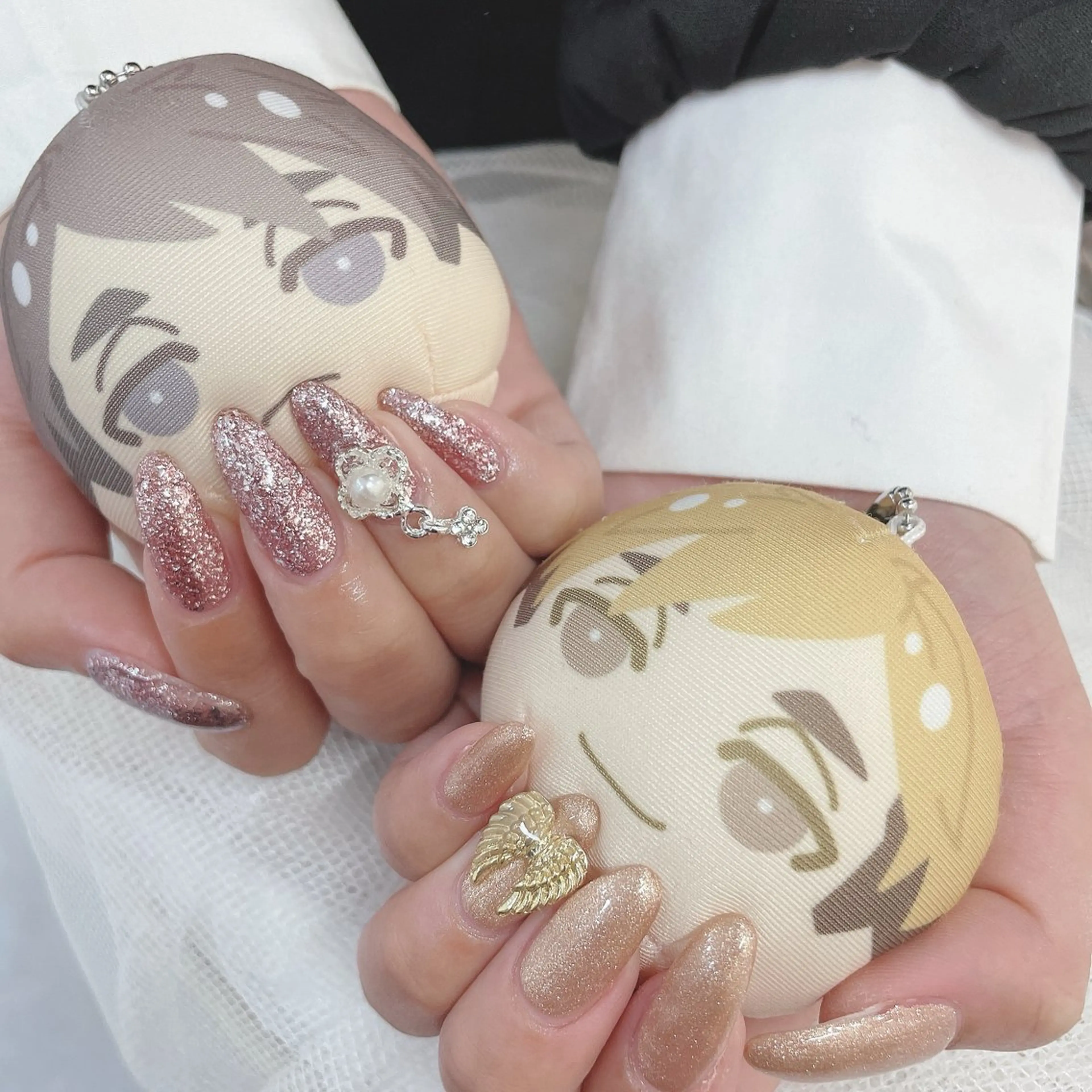 ネイル ゴールド ラメ(グリッター) ピンク シンプルネイル ハンドネイル Salon de Navi所属・🎀向田 優花🎀のネイルデザイン