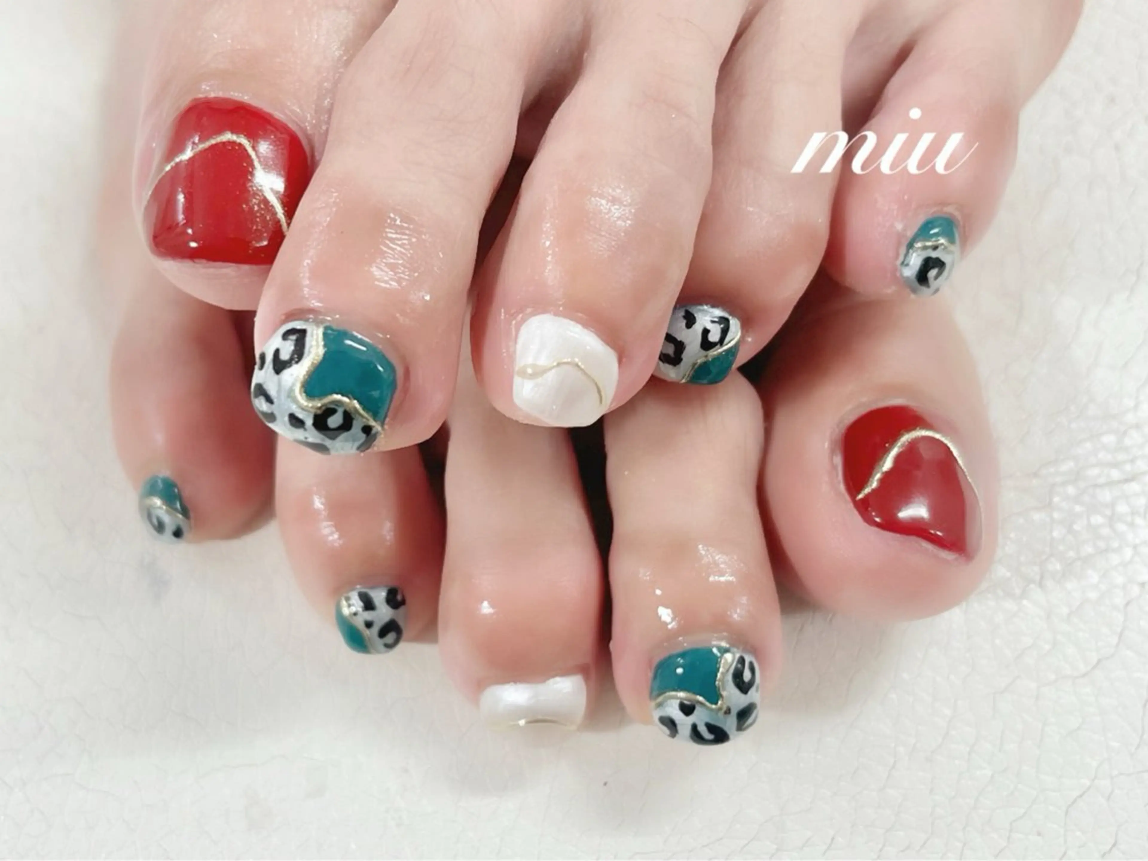 ネイル フットネイル miu nail 🐾Mihoのネイルデザイン