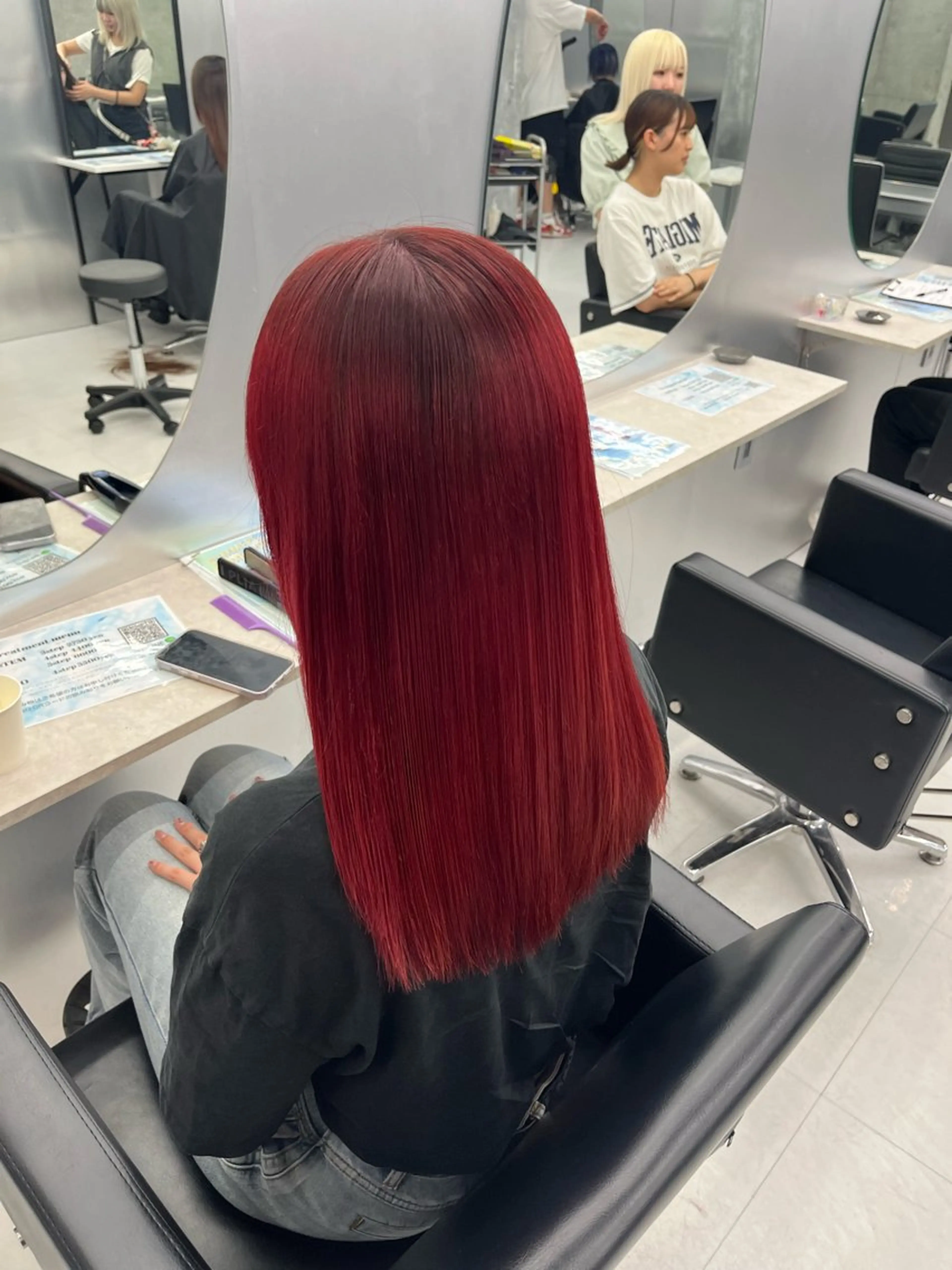 カラー pink hair 🩷mayu🩷のヘアスタイル