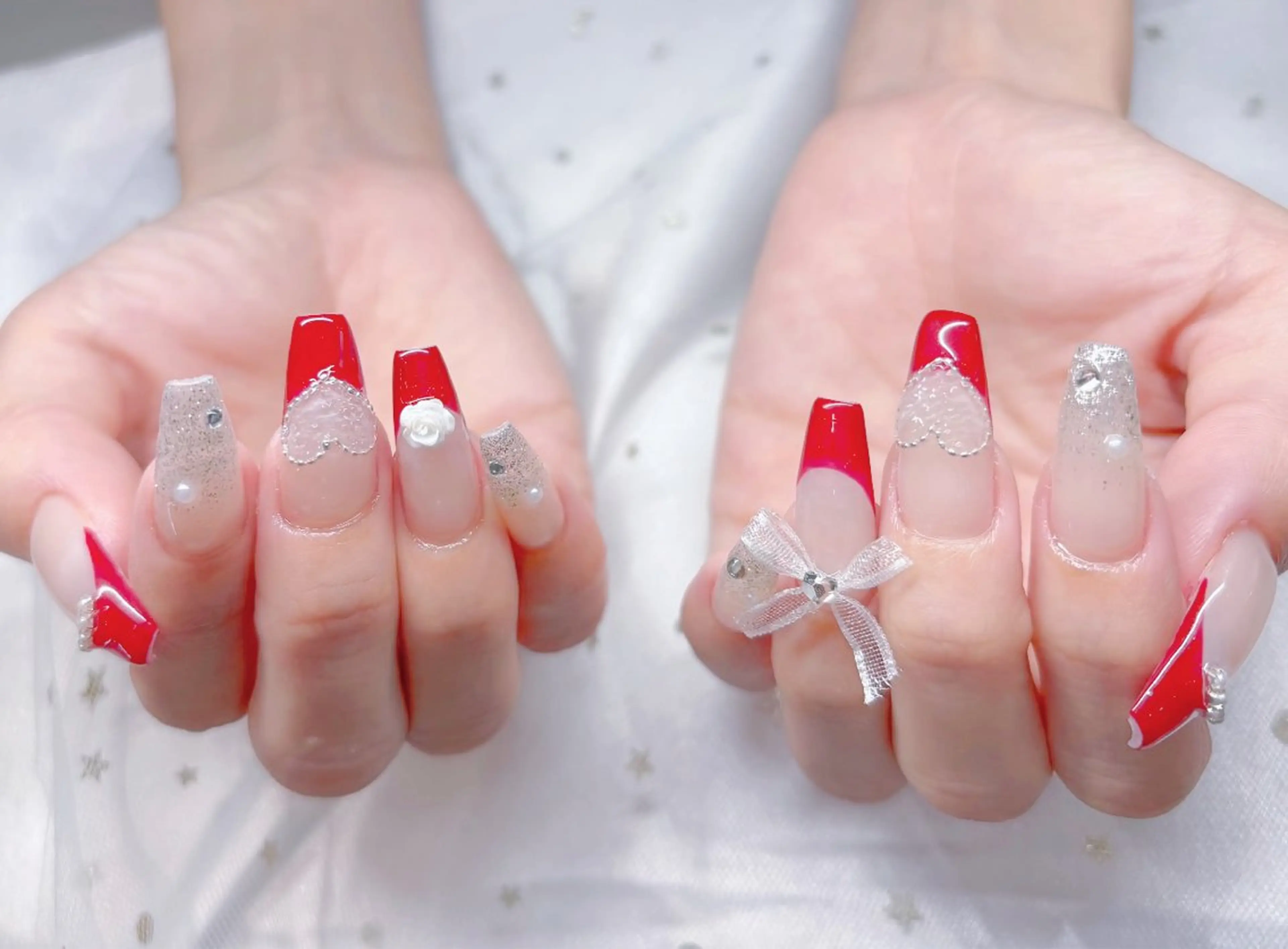 カラー ハンドネイル ╹◡╹Mimoミモ ネイルサロンのネイルデザイン