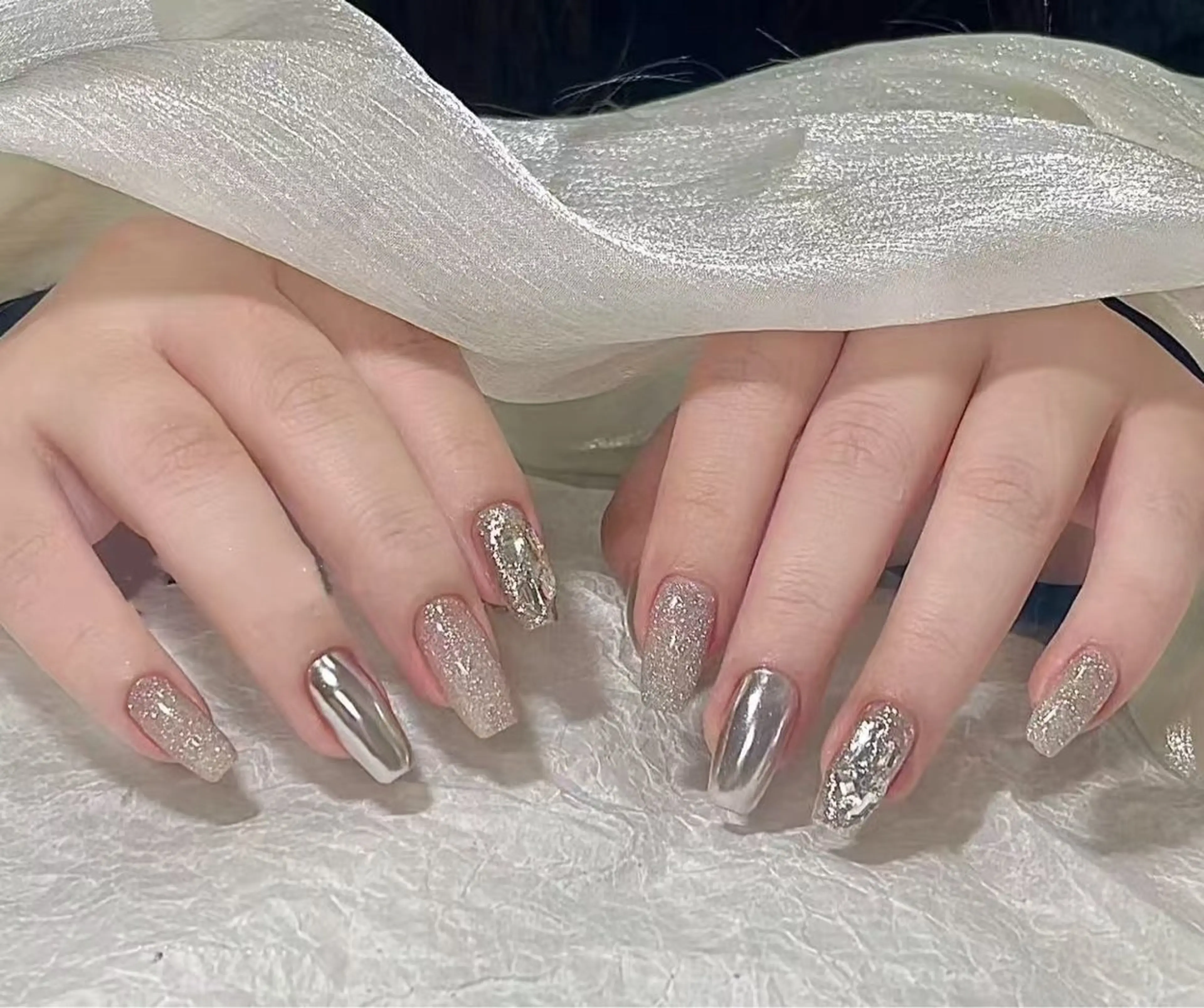 ネイル オーロラネイル フラワーネイル フットネイル フレンチネイル ジェルネイル ハンドネイル 相沢 さやかのネイルデザイン