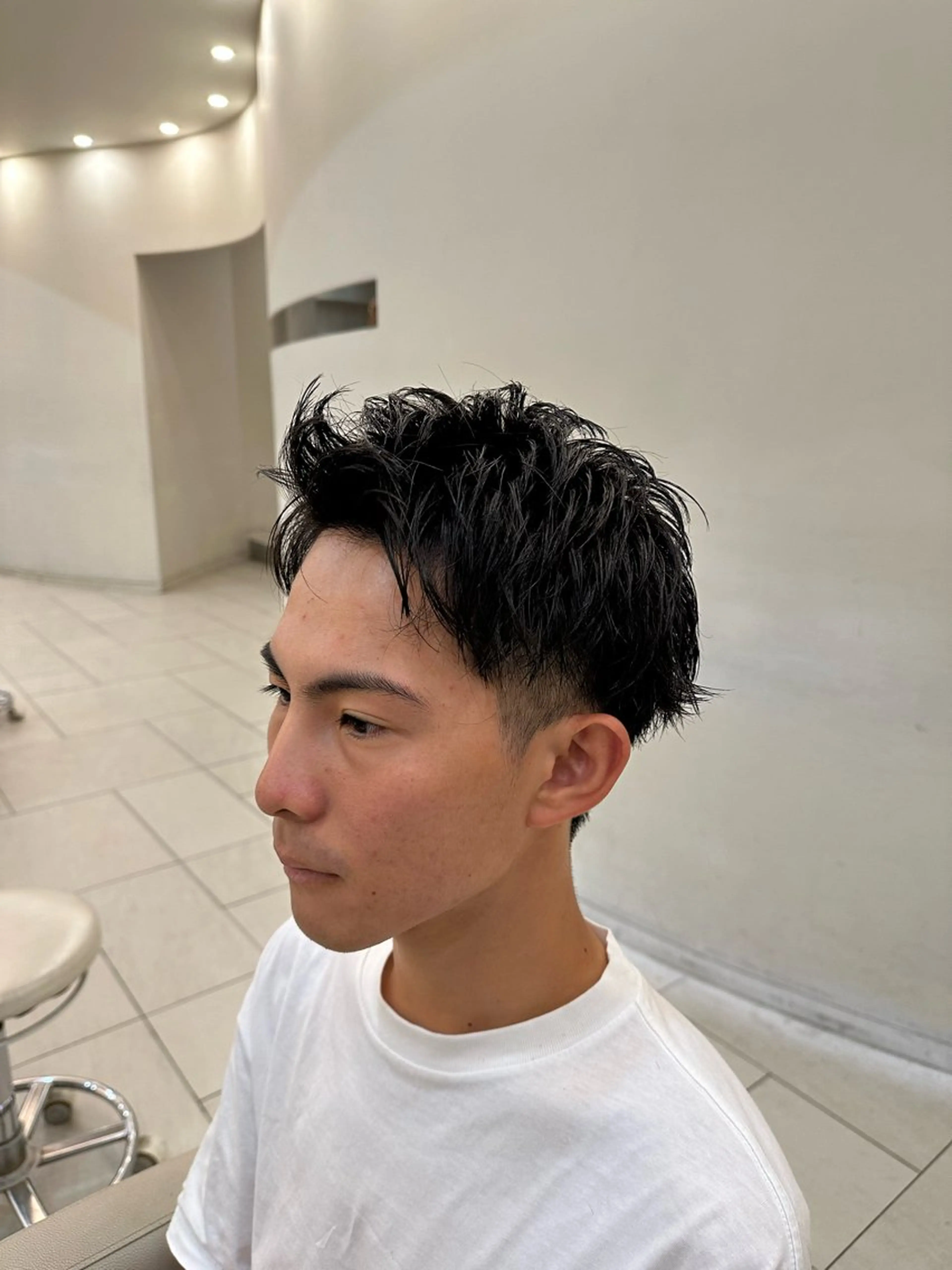 メンズ カット 藤本渚杜/メンズ/ 艶カラーのヘアスタイル