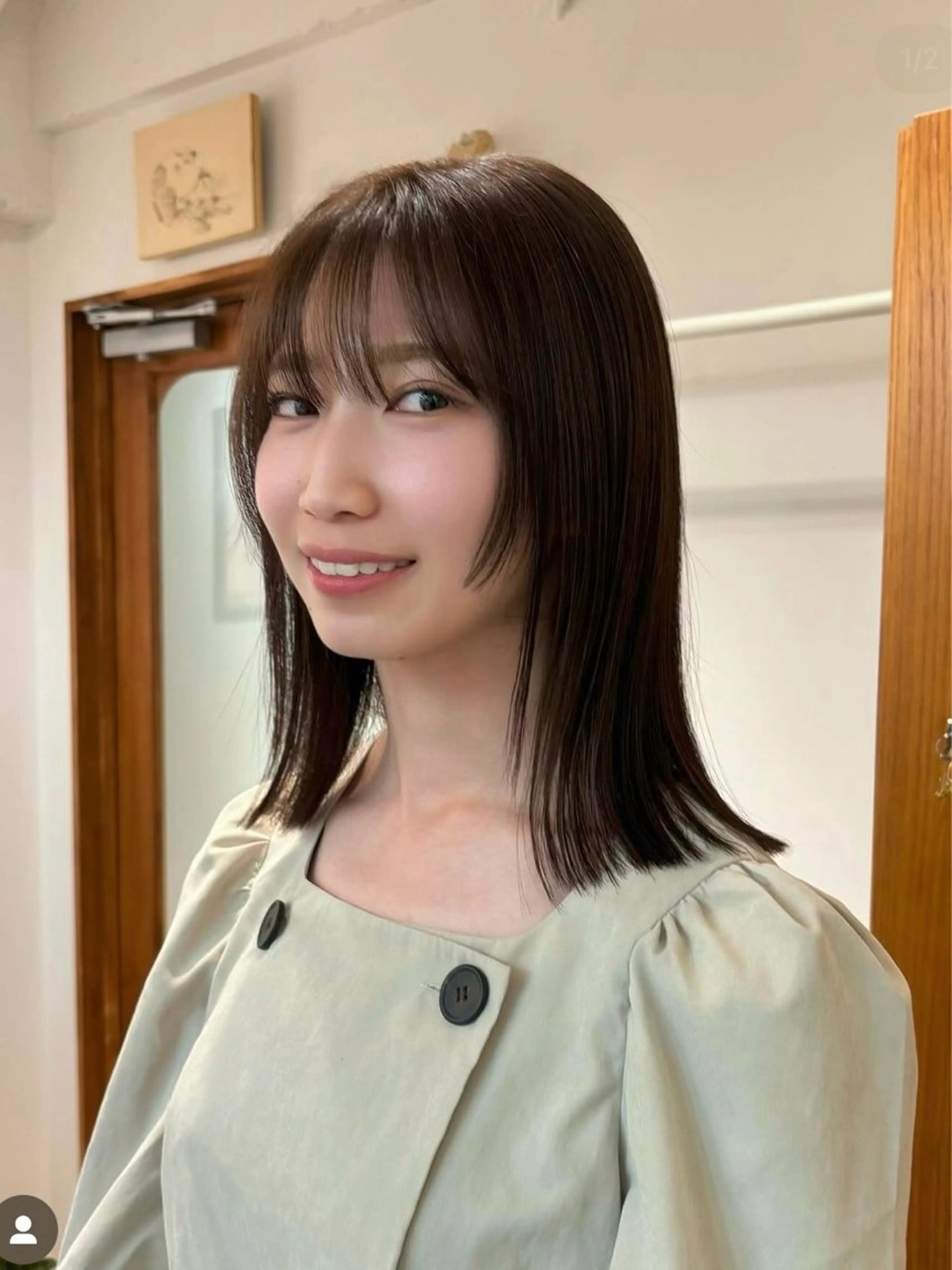 カラー ヘアカラー トリートメント ヘッドスパ ☑️aiko【艶 カラー・ショート募】のヘアスタイル