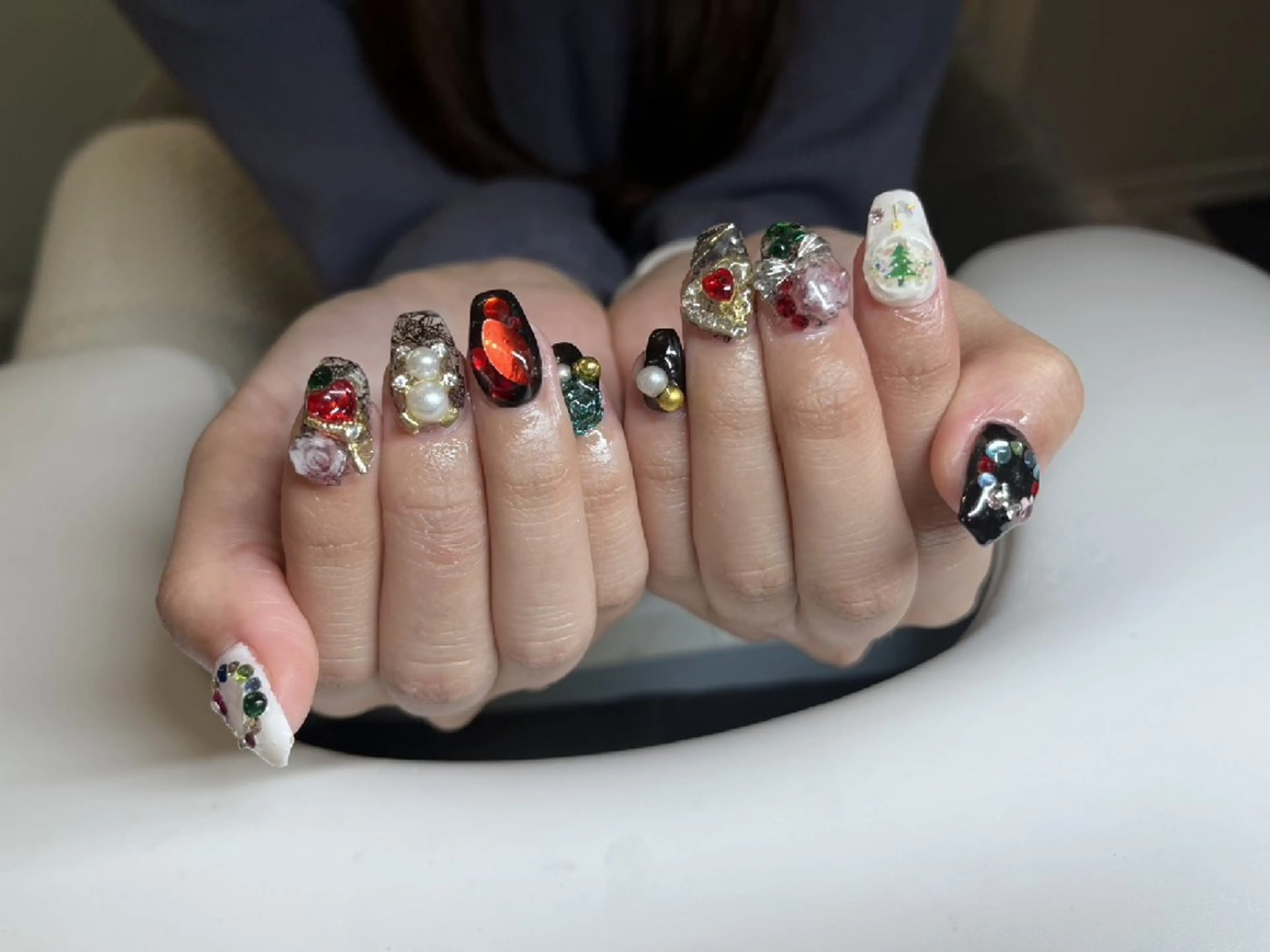 ネイル アートネイル 長さ出し Re:JUvia JUMIのネイルデザイン