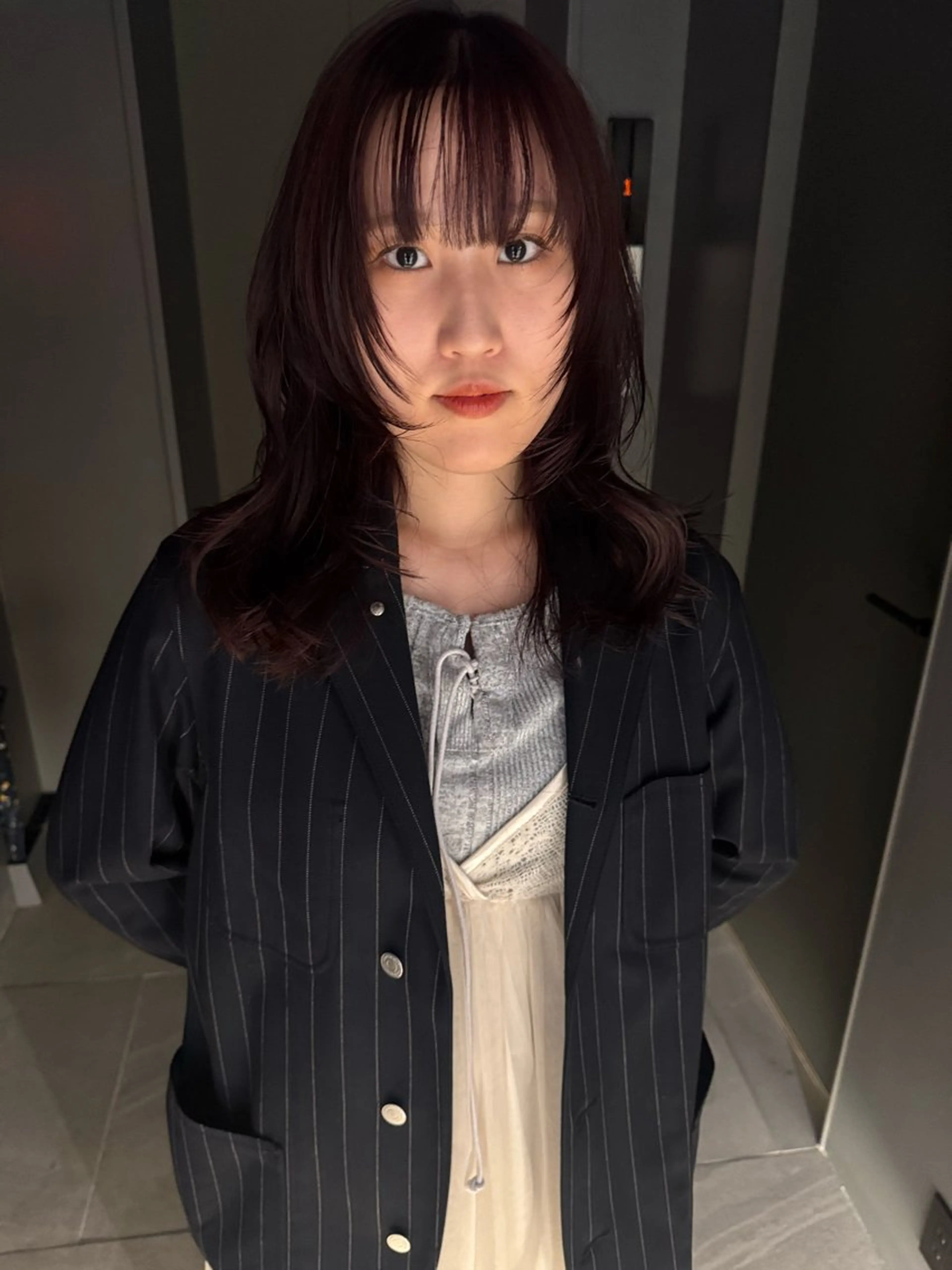 セミロング カラー カット パーマ ショート・ボブパーマ 指名No.1かけるのヘアスタイル