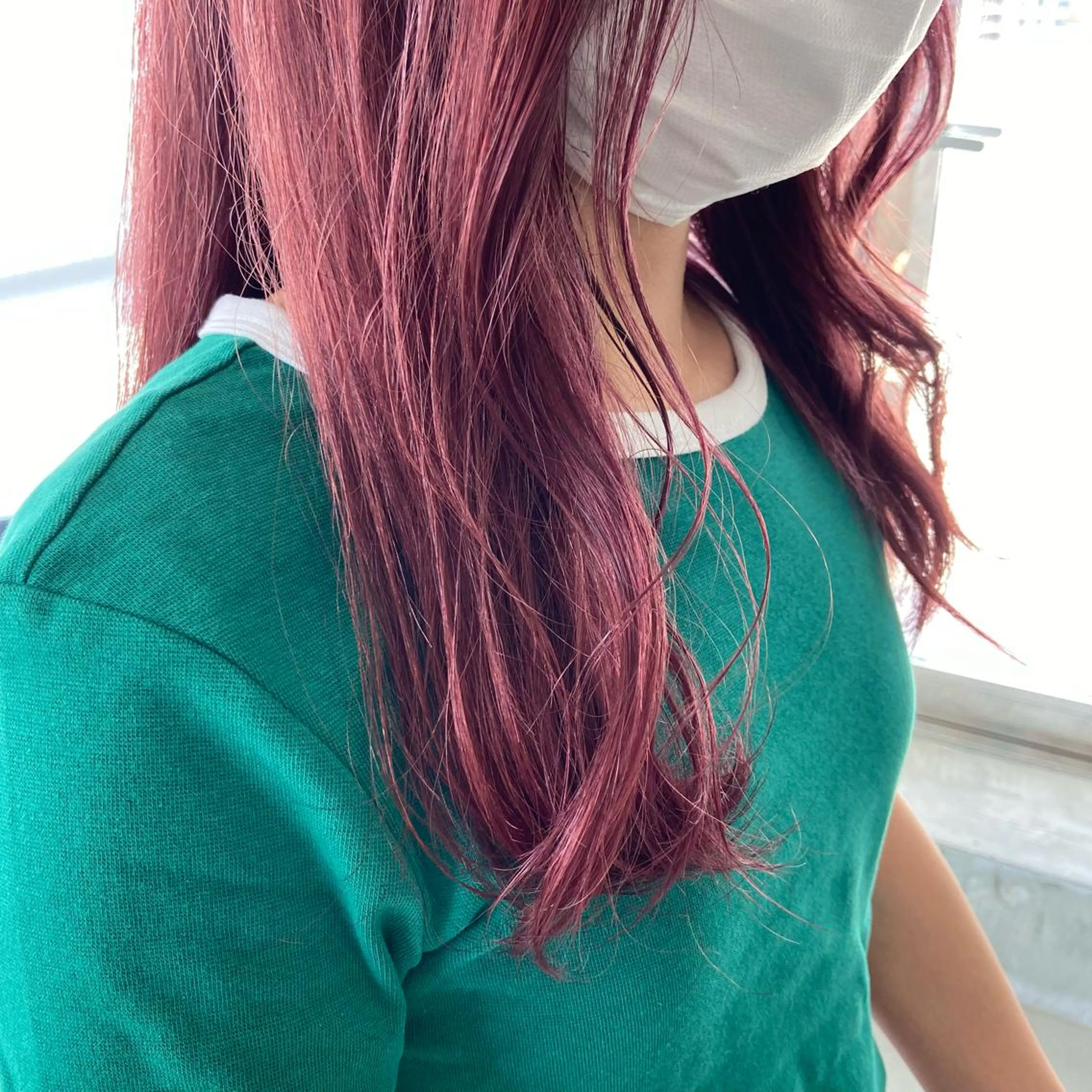 ロング カラー ヘアアレンジ ラベンダーカラー ピンクカラー ピンクラベンダー TIDEHAIR SHIHOのヘアスタイル