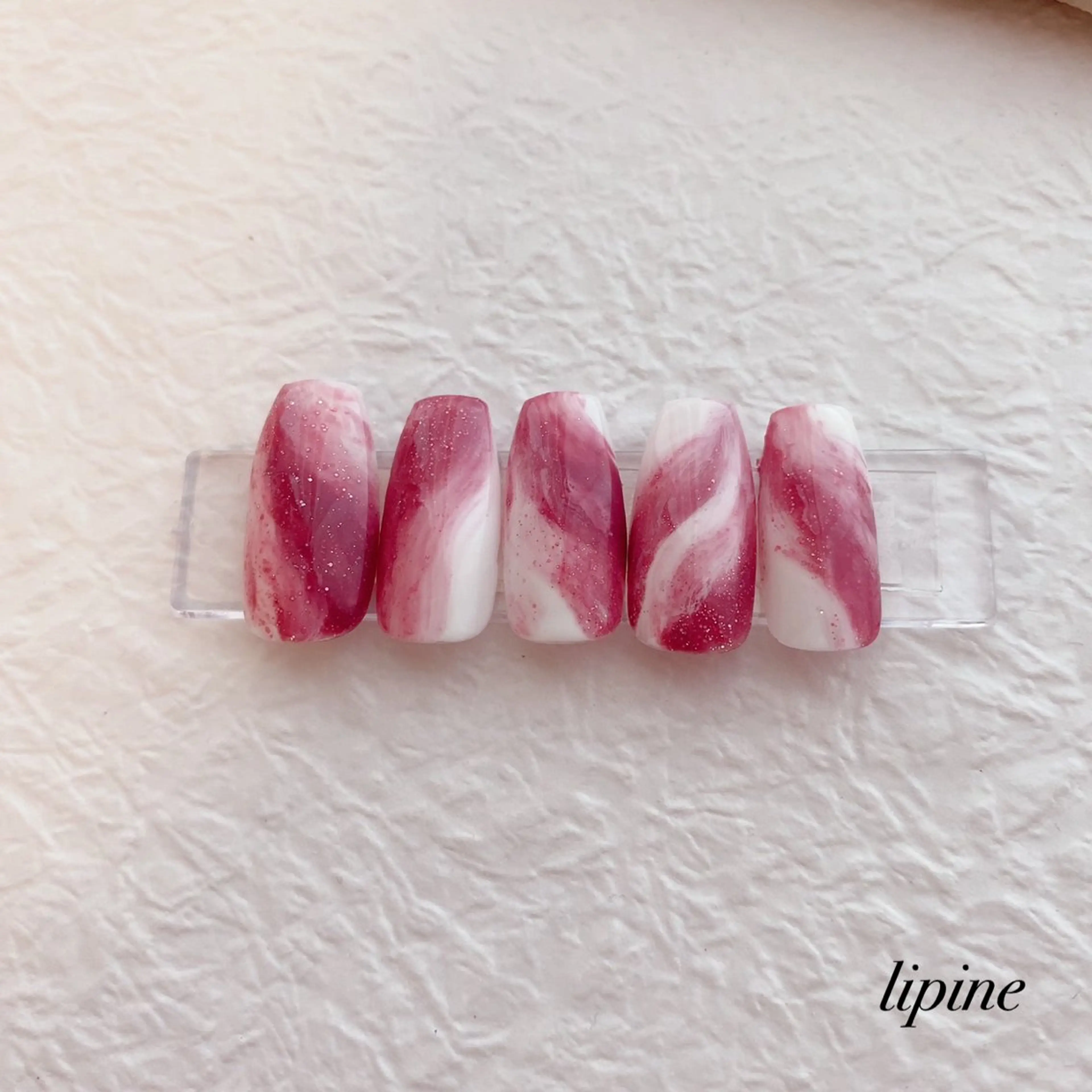 ネイル 大理石ネイル(マーブル) ネイルサロン lipineのネイルデザイン