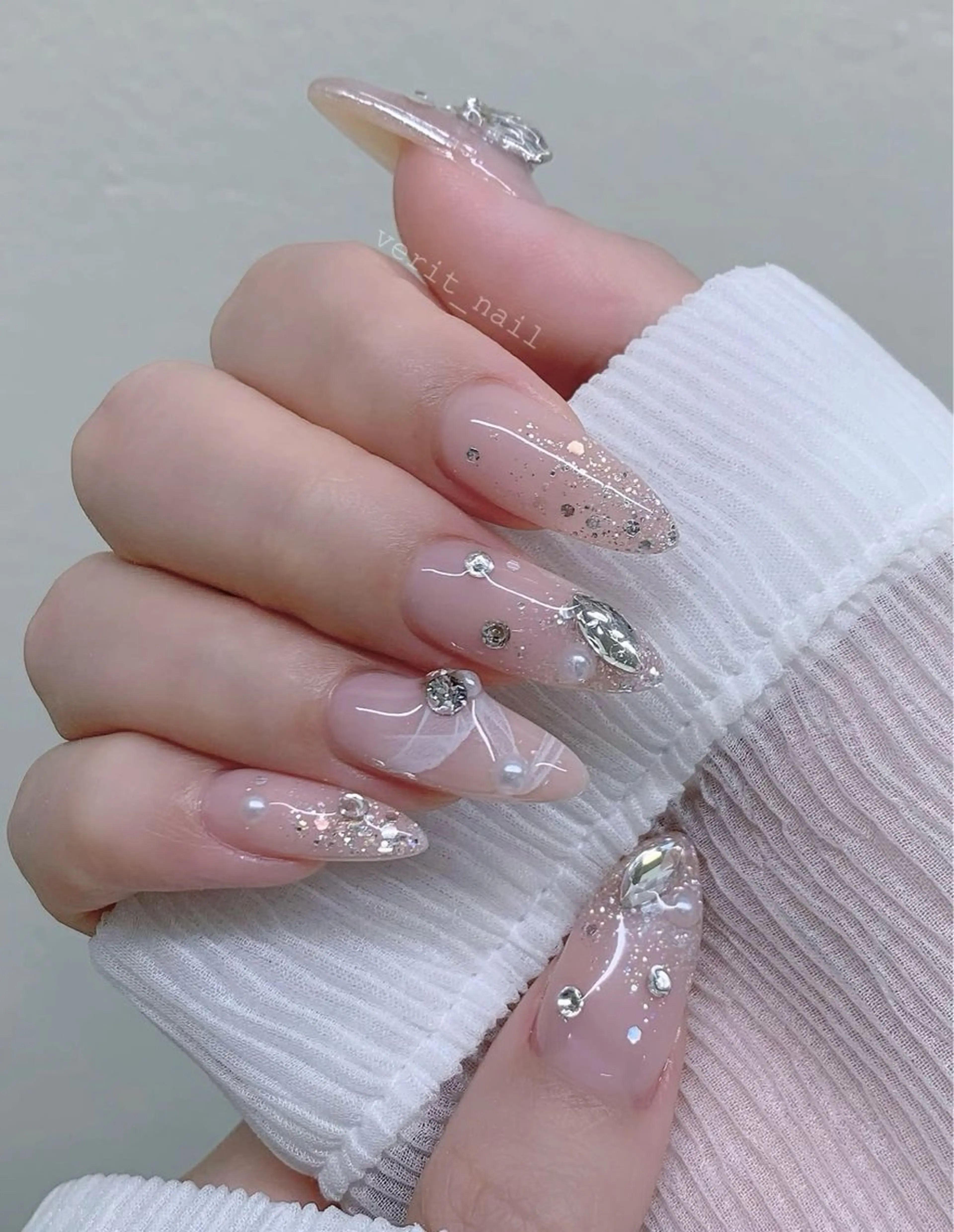 ネイル 韓国ネイル 持ち込み ニュアンスネイル ネイルチップ ハンドネイル TABI ANA.CHUOのネイルデザイン