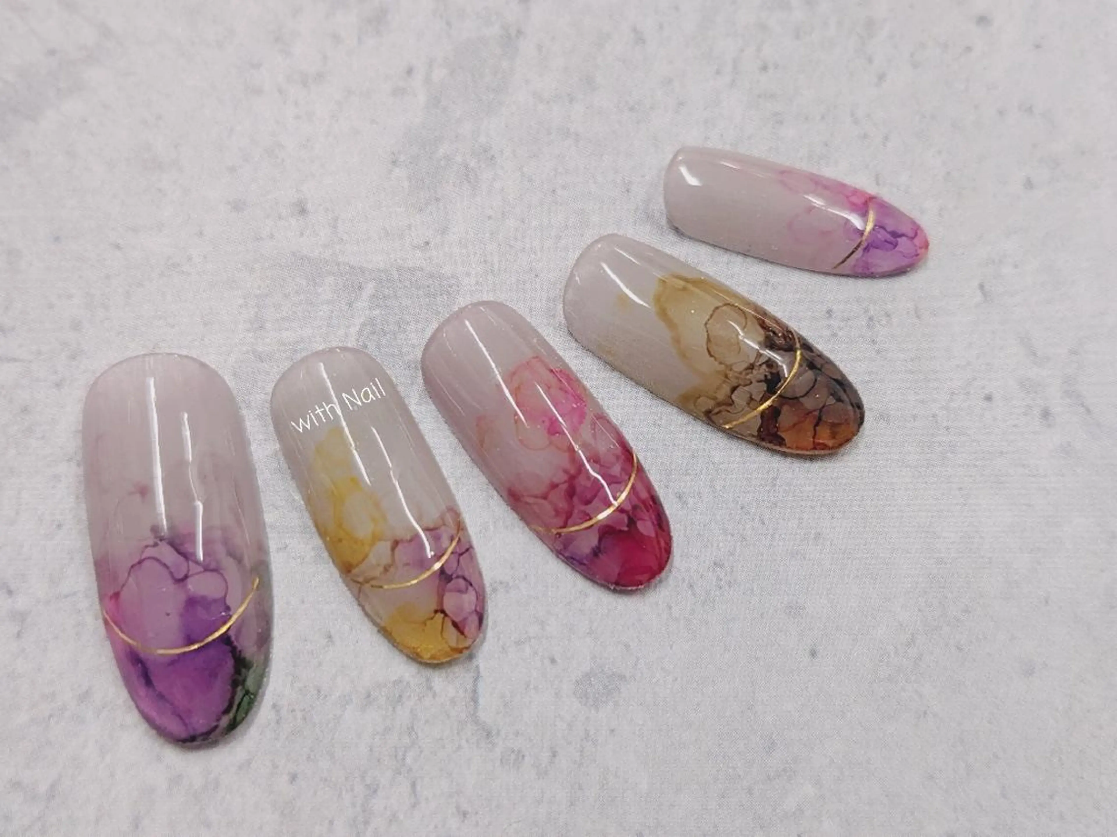 ネイル フレンチネイル ニュアンスネイル ハンドネイル with Nail   ナガヤのネイルデザイン