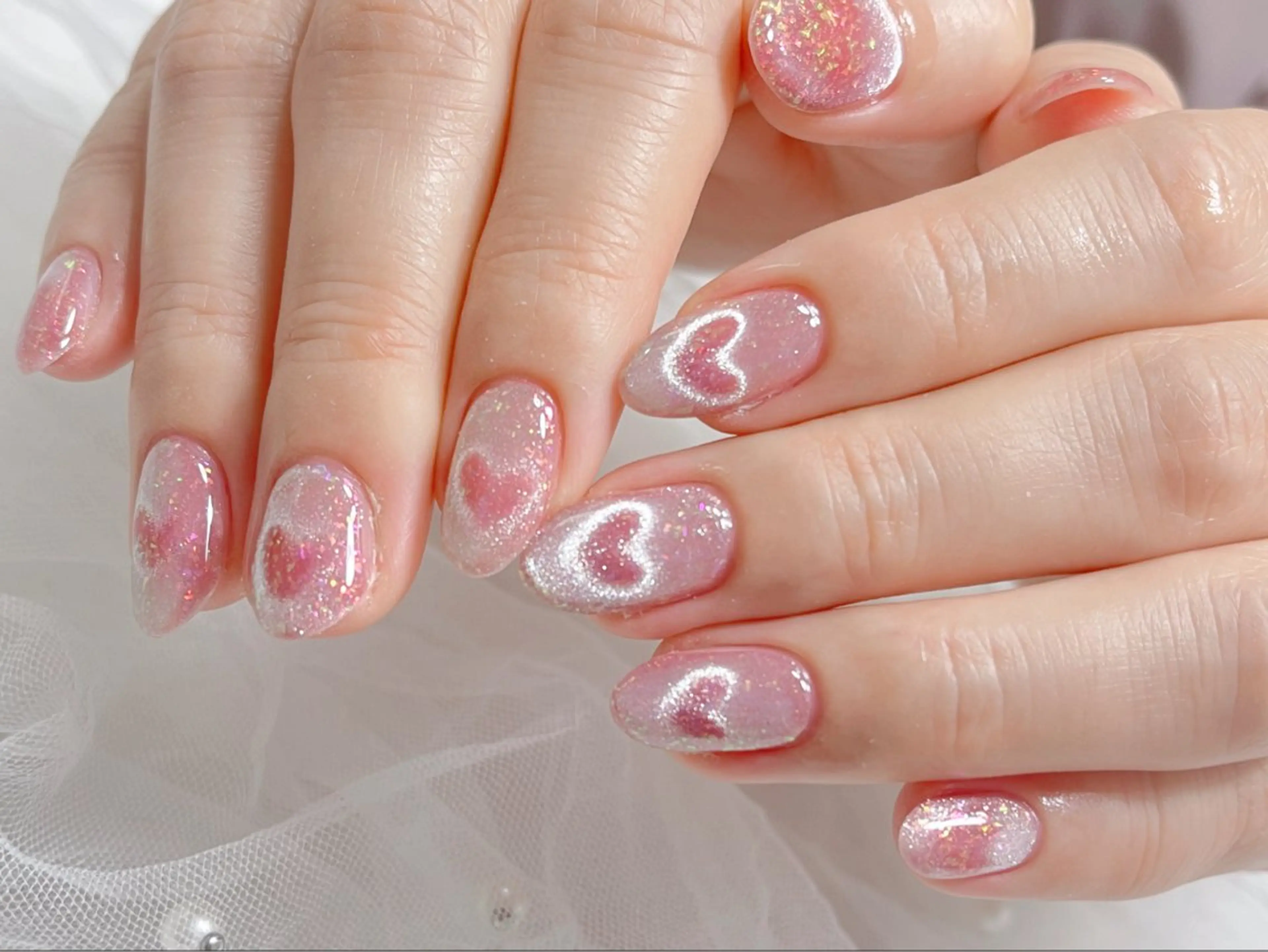 ネイル ハンドネイル 🎀ネイルサロン エクラYUI🎀のネイルデザイン