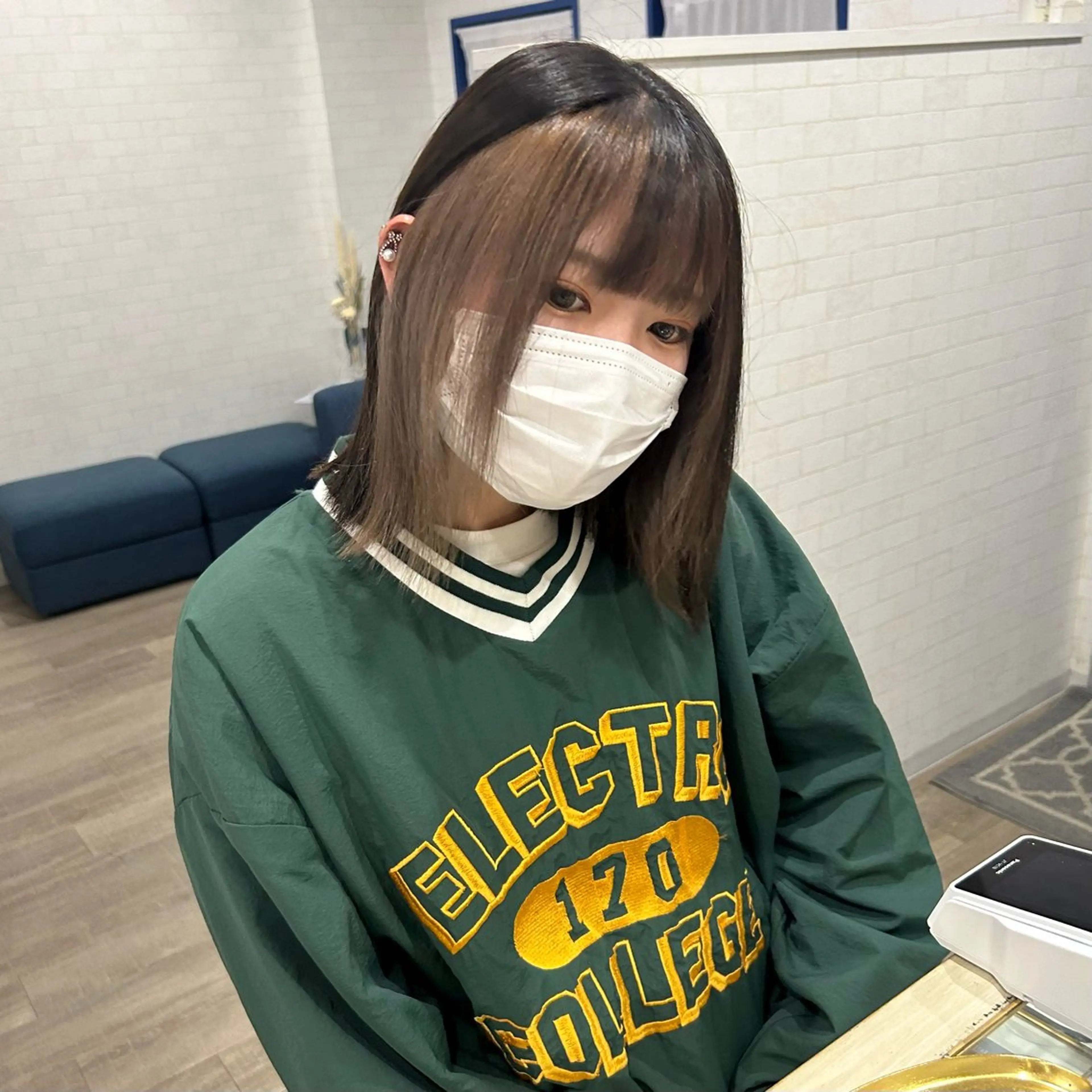 カラー ミストバング  フェイスフレーミング CHEMIR所属・山川 由來のヘアスタイル