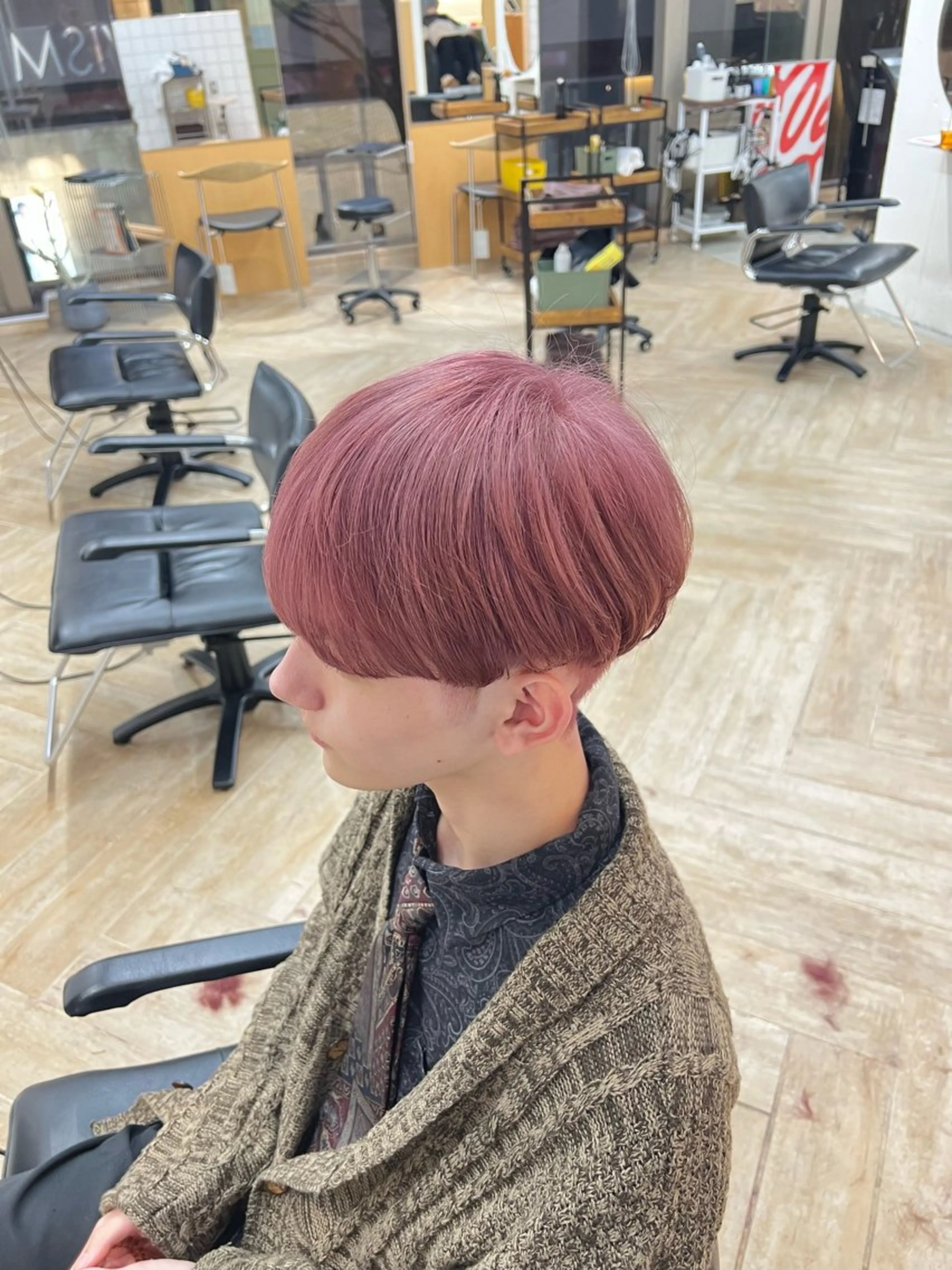 カラー メンズ カット ヘアカラー トリートメント ベージュカラー 新潟/万代/井上佑のヘアスタイル