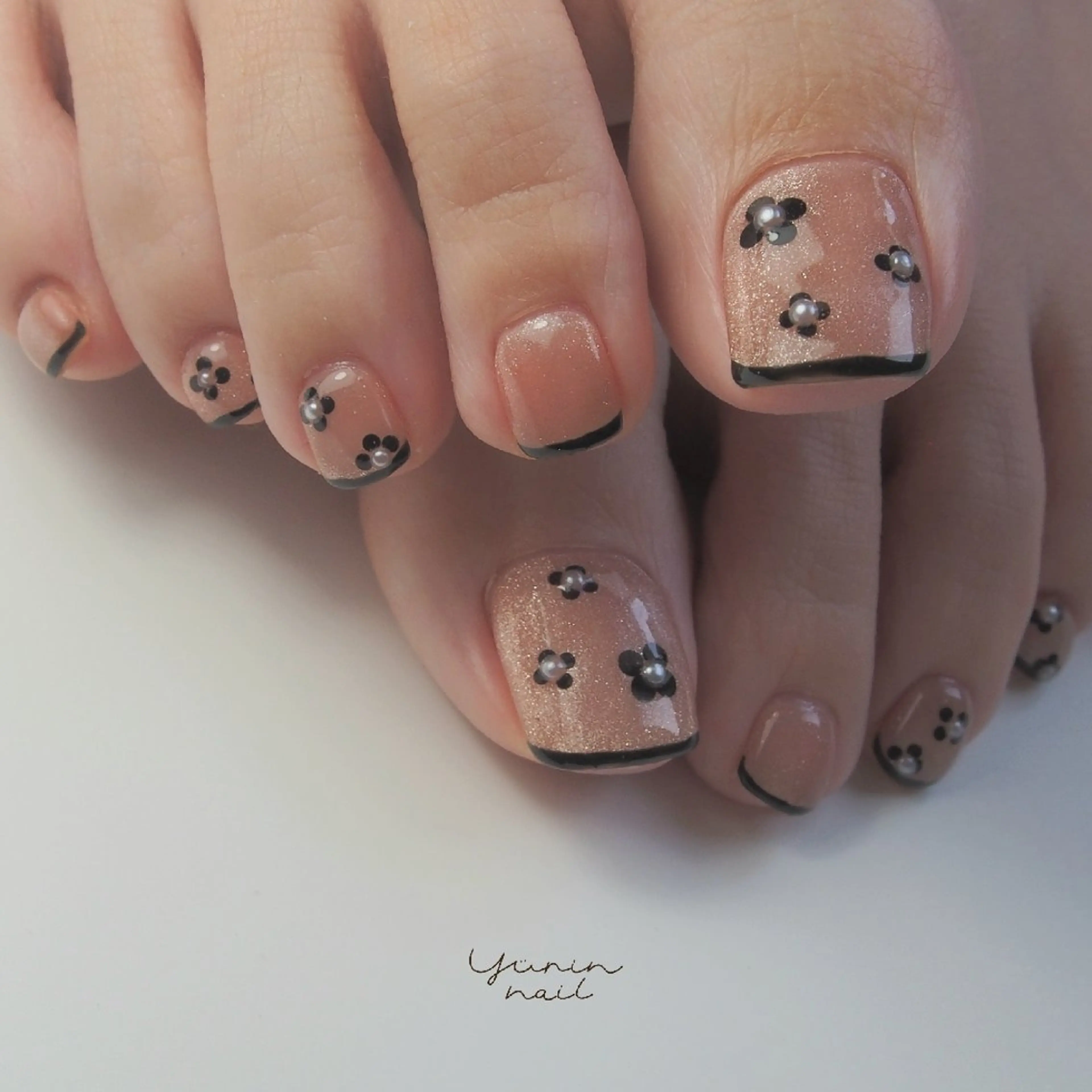 ネイル フットネイル マグネットネイル ショートネイル ショートネイル専門 yurin nailのネイルデザイン