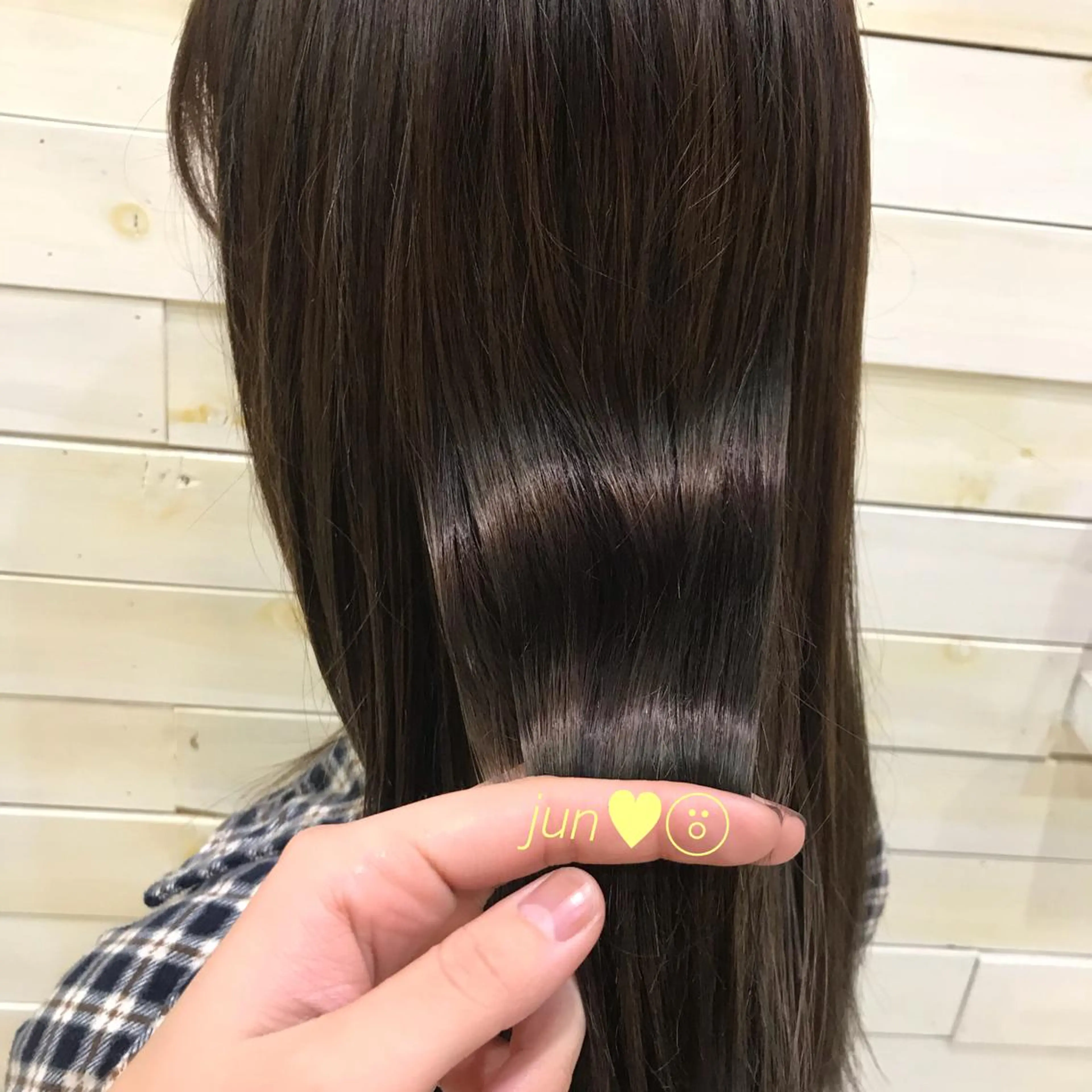 セミロング トリートメント インナーカラー /ヘアメ じゅんのヘアスタイル