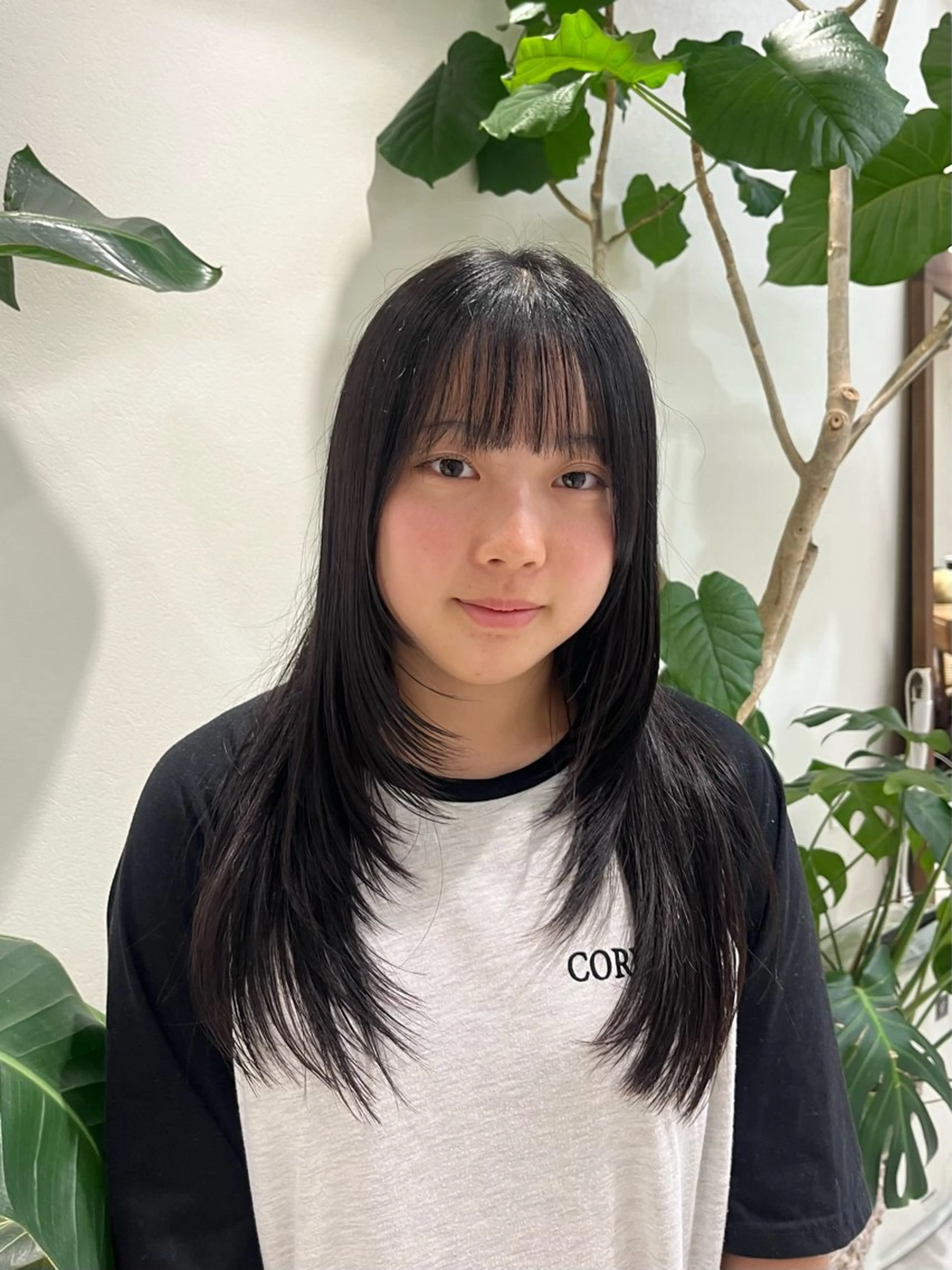 ロング レイヤーカット ロング カット トリートメント アレンジ/レトロパー マ/眉/atsumiのヘアスタイル