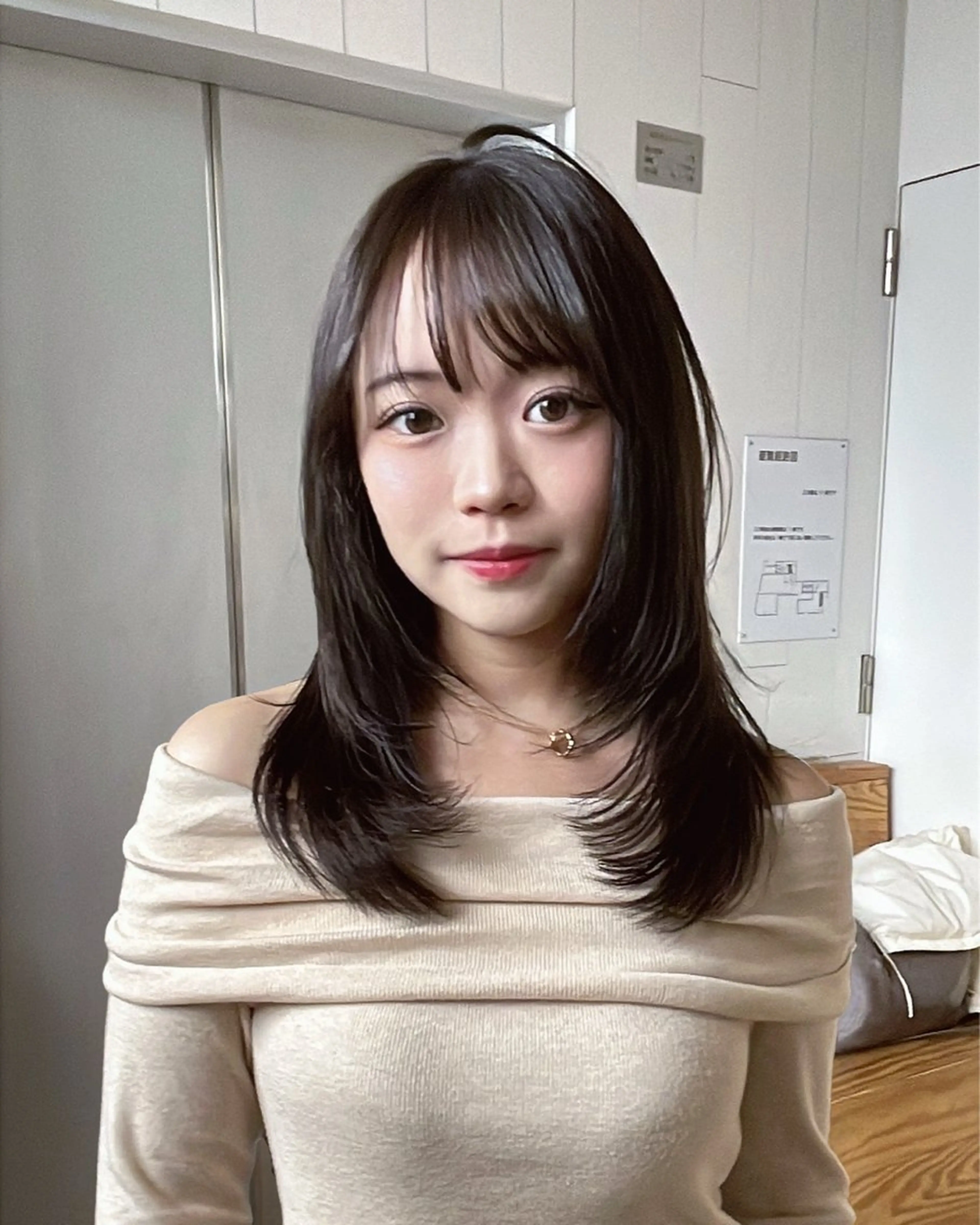 セミロング ALBUM銀座‪‪ RURUKA‪‪❤︎のヘアスタイル