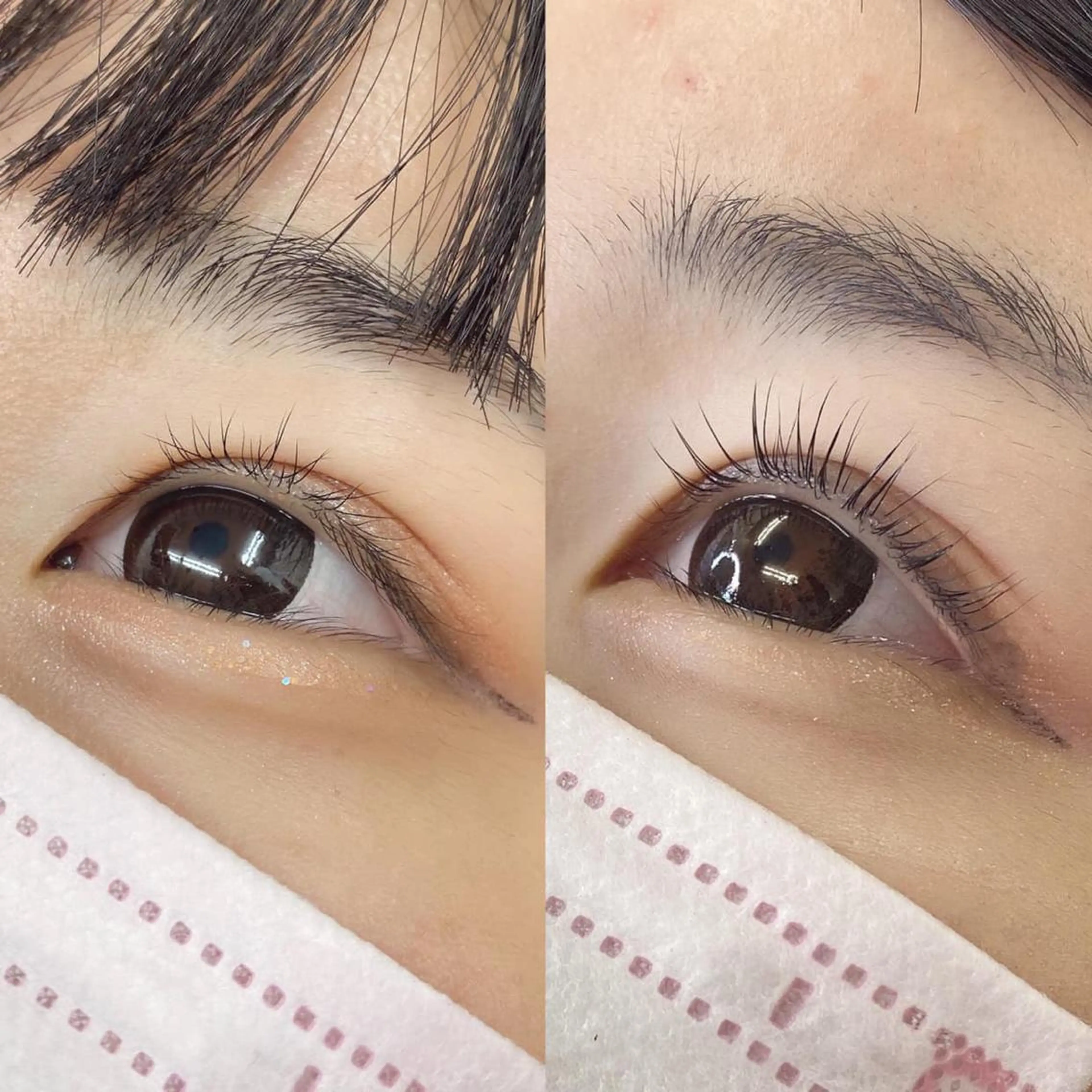 マツエク・マツパ 束感まつ毛 韓国風マツエク 超透明感カラー🦋韓 国羽エクステ🪽🫧のヘアスタイル