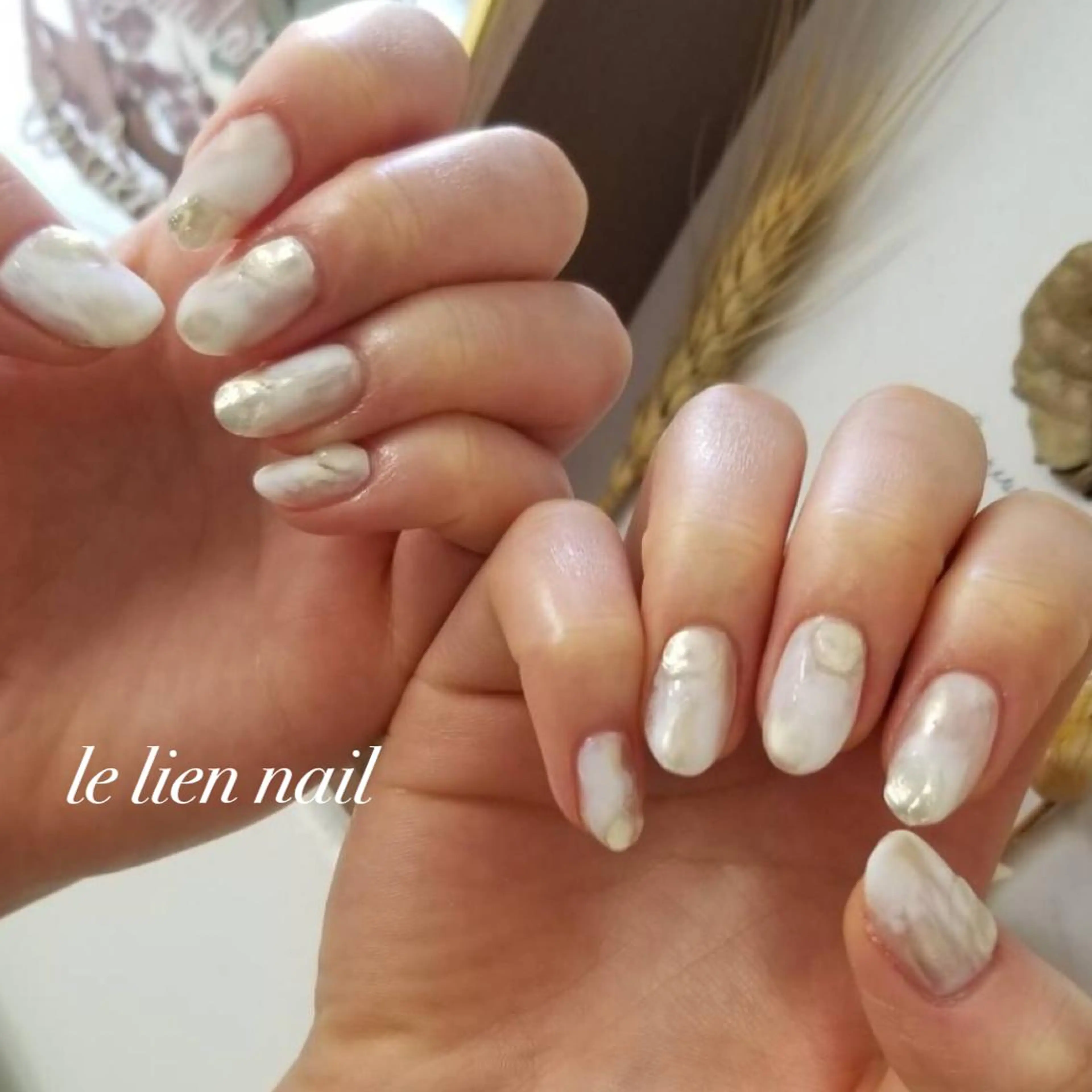 セミロング ハンドネイル le lien nailのネイルデザイン