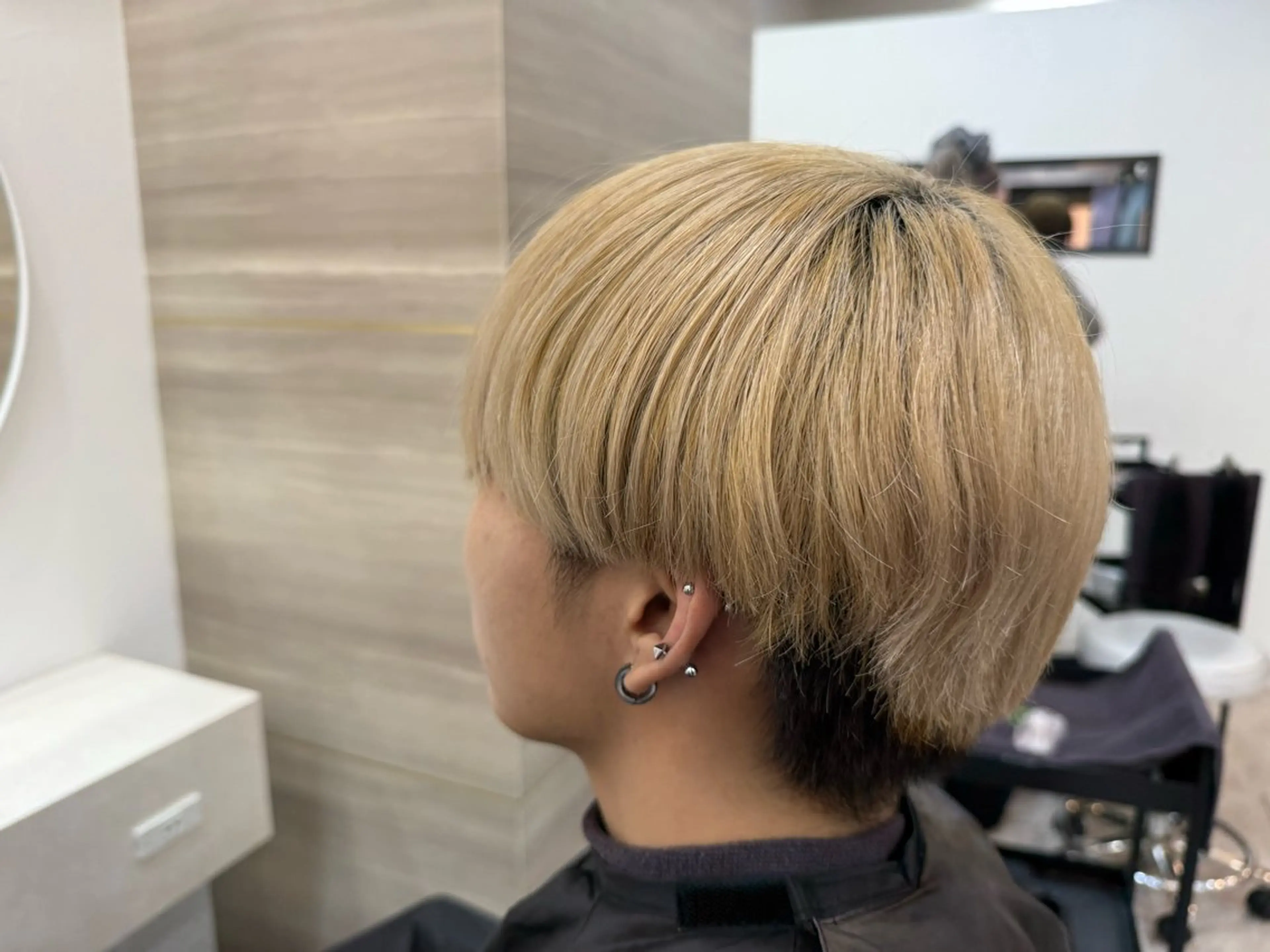 ショート カラー パーマ ショートヘア 🌼おとは🌻 Lovis 熊谷のヘアスタイル