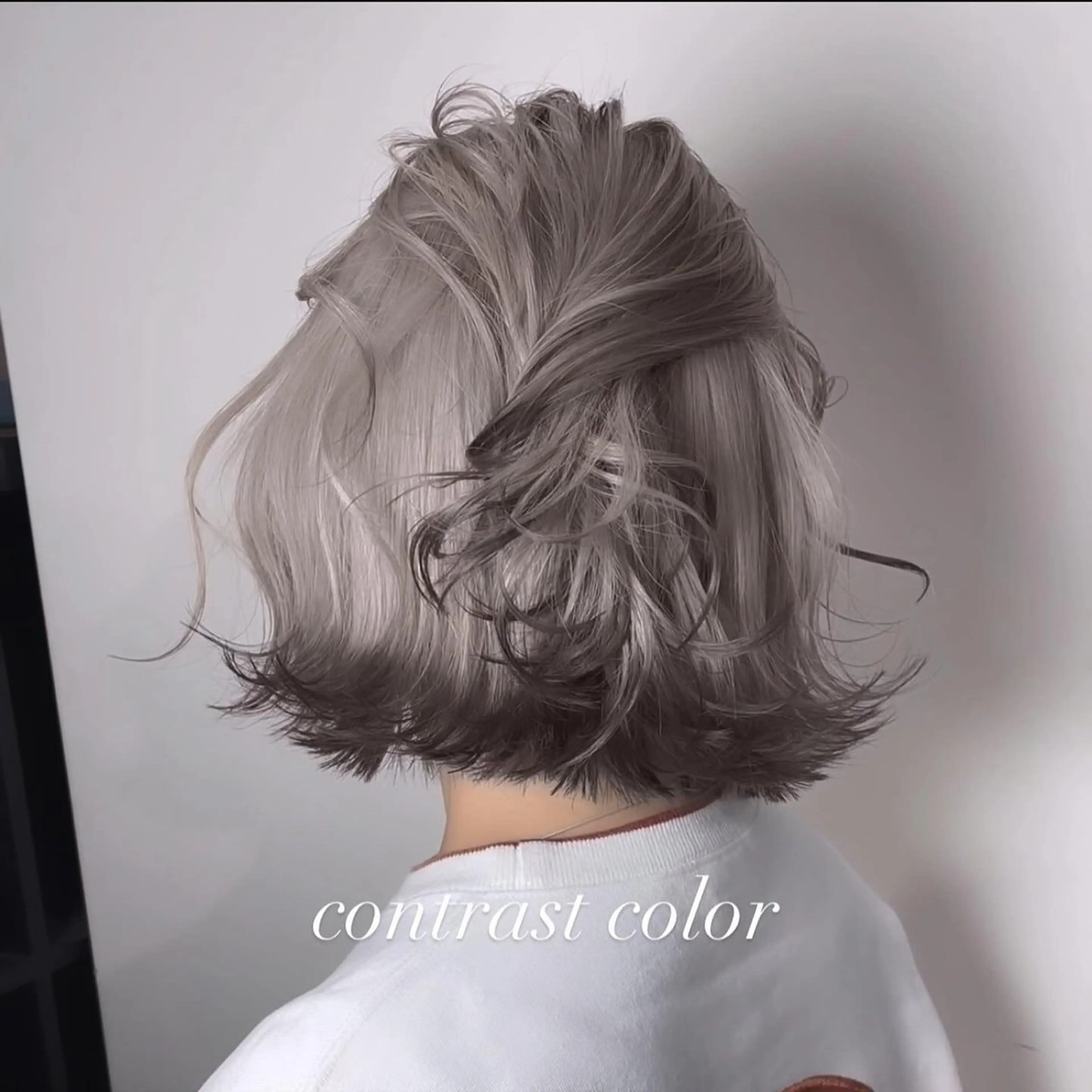 ミディアム カラー カット ヘアカラー トリートメント ヘアセット 💜ハイトーン💛 マジカルかいちゃんのヘアスタイル
