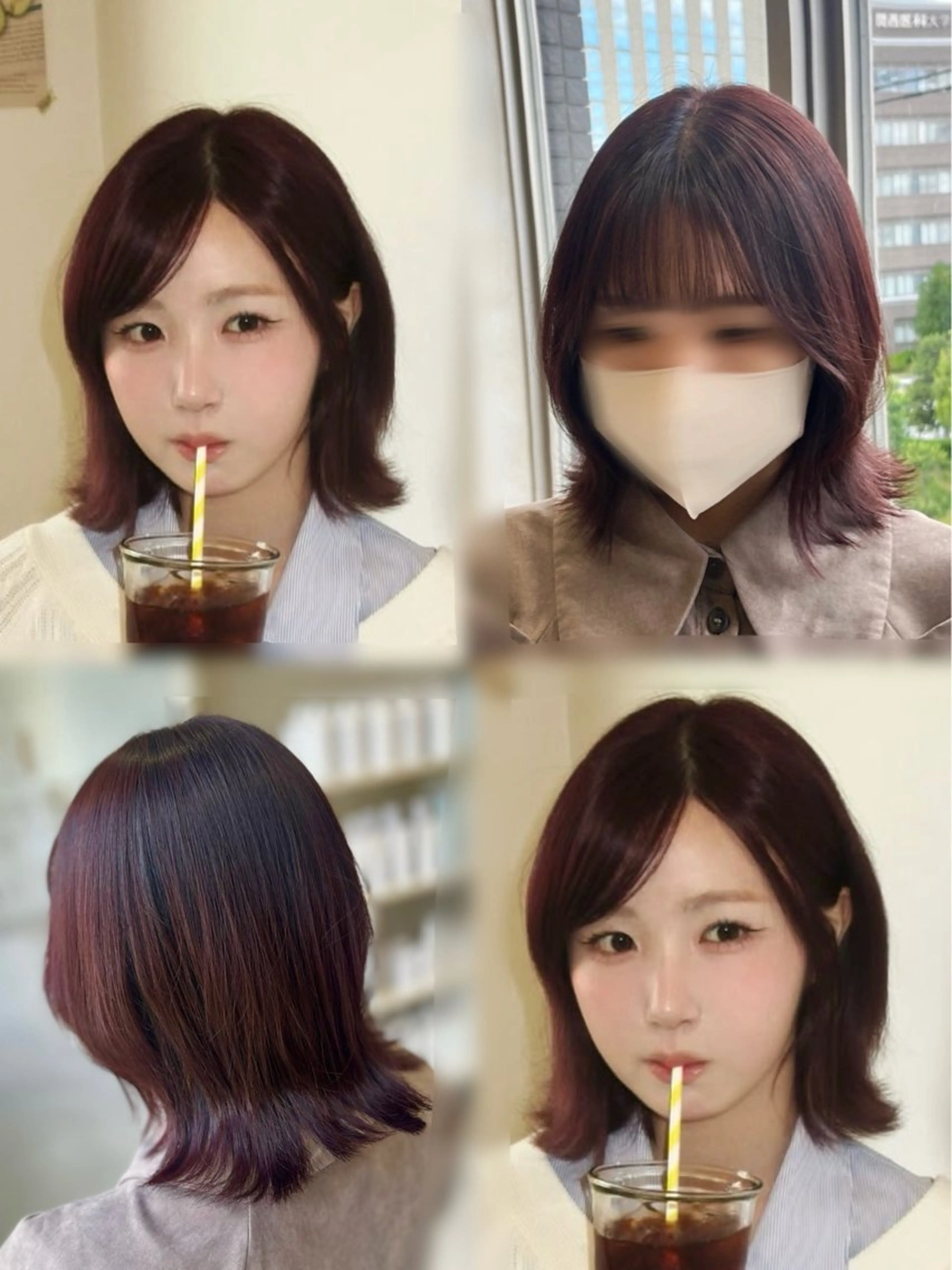 ショート カラー レッドカラー ボブ くびれヘア レイヤーカット Eleanor枚方店 /梅木雄治のヘアスタイル