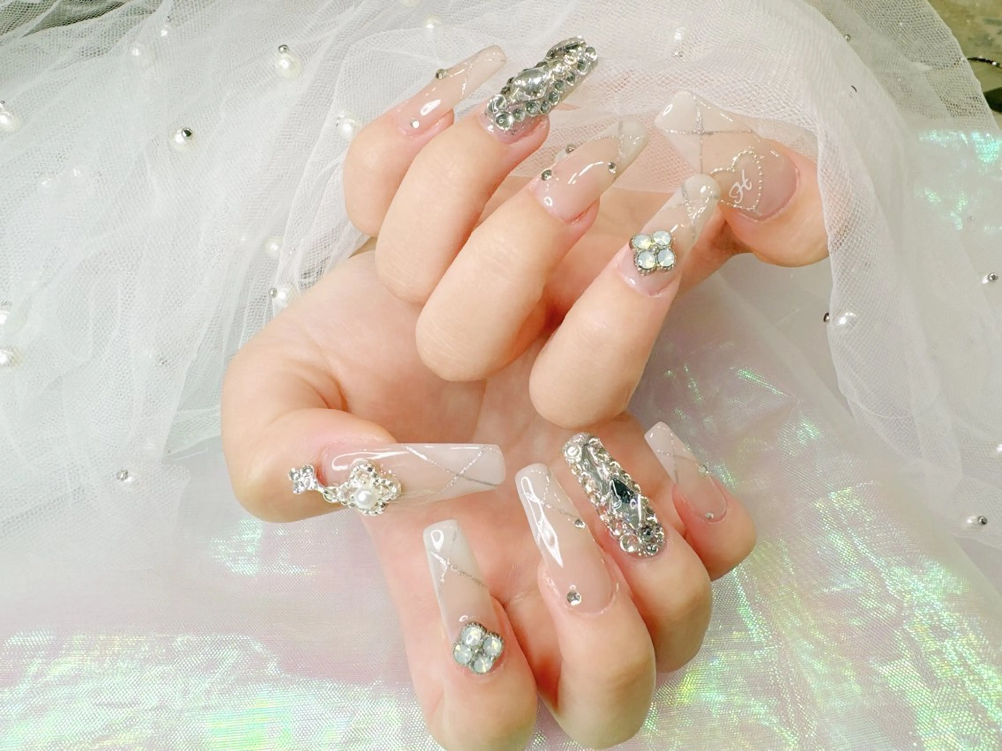 ロング ハンドネイル 長さだし専門店 ROKANAILのネイルデザイン