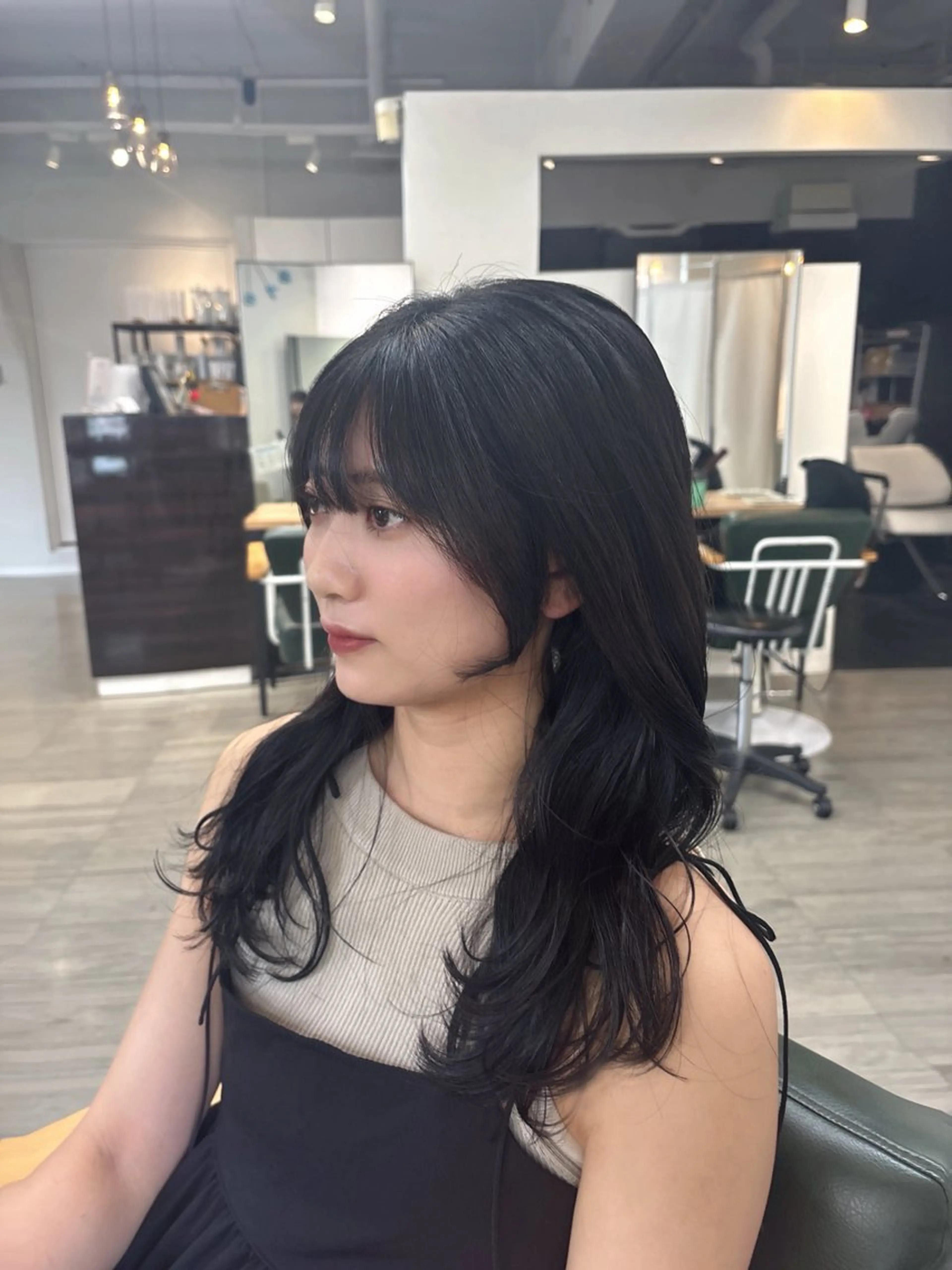 ロング カラー カット ヘアカラー ふんわりワンカール レイヤー/小寺葵のヘアスタイル