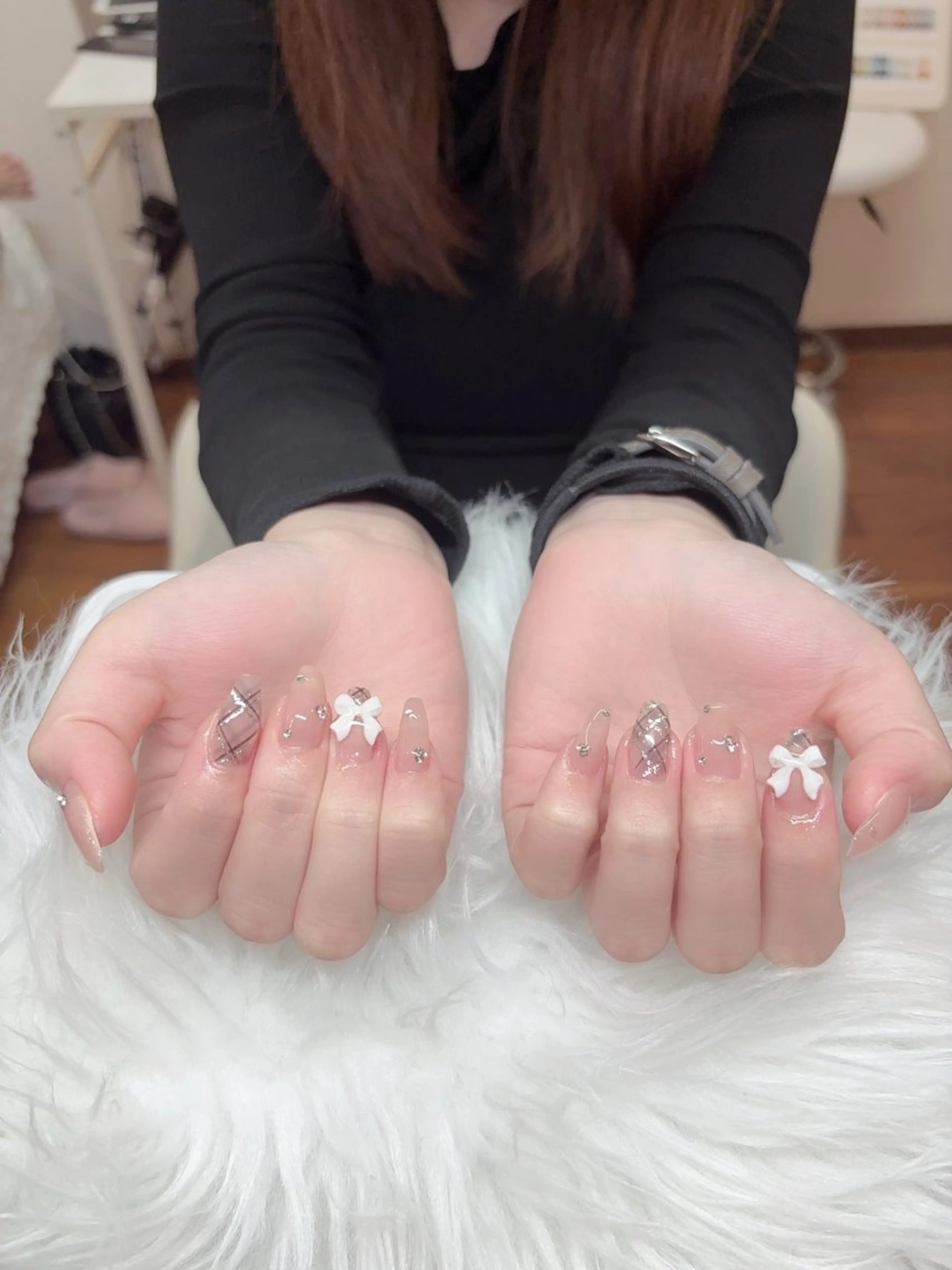ネイル フレンチネイル グラデーション マグネットネイル ミラーネイル ワンホンネイル ハンドネイル yurinail所属・yuri nail 高田馬場のネイルデザイン