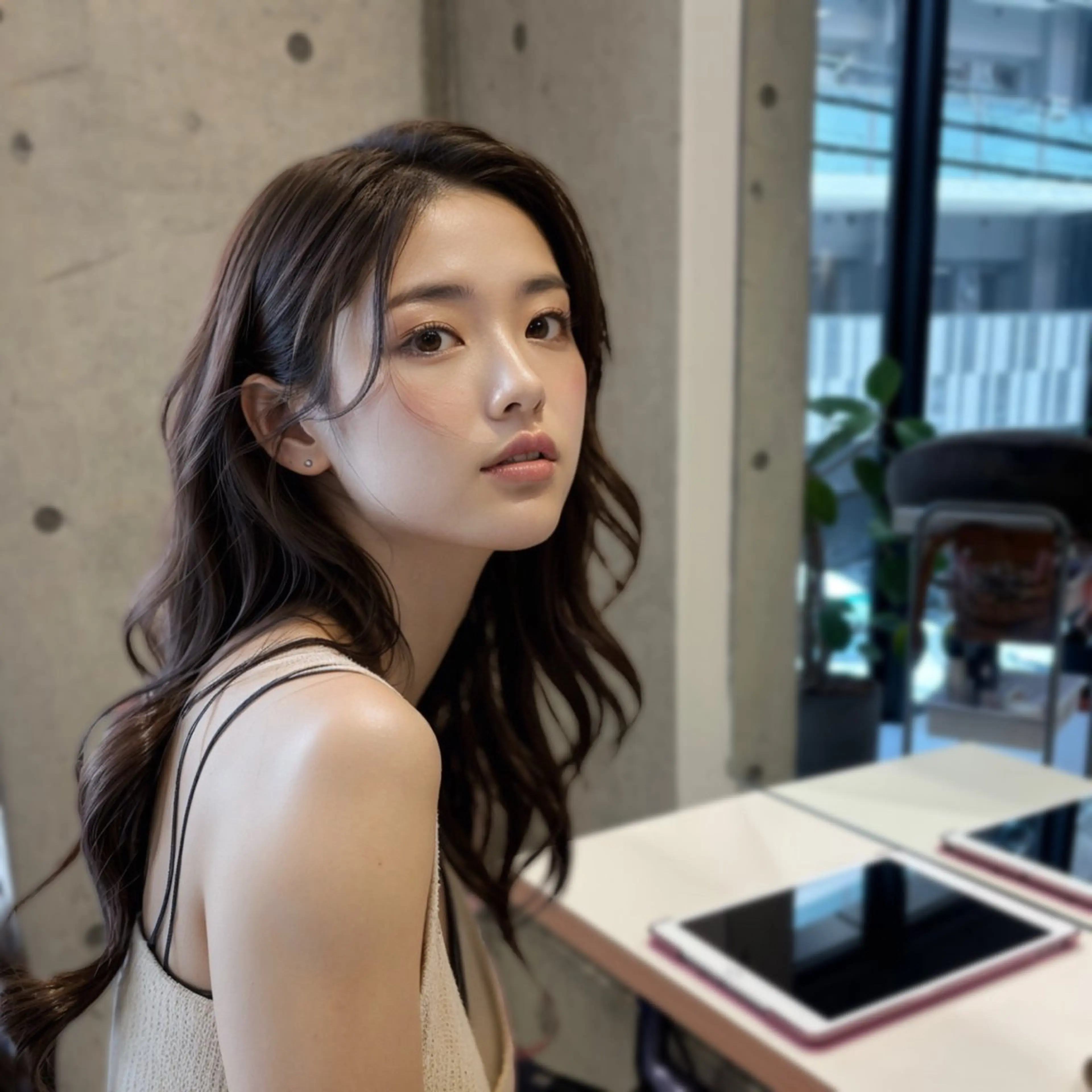 ロング カット ヘアカラー トリートメント nagi所属・透明感／髪質改善 ／ 千種／りかのヘアスタイル