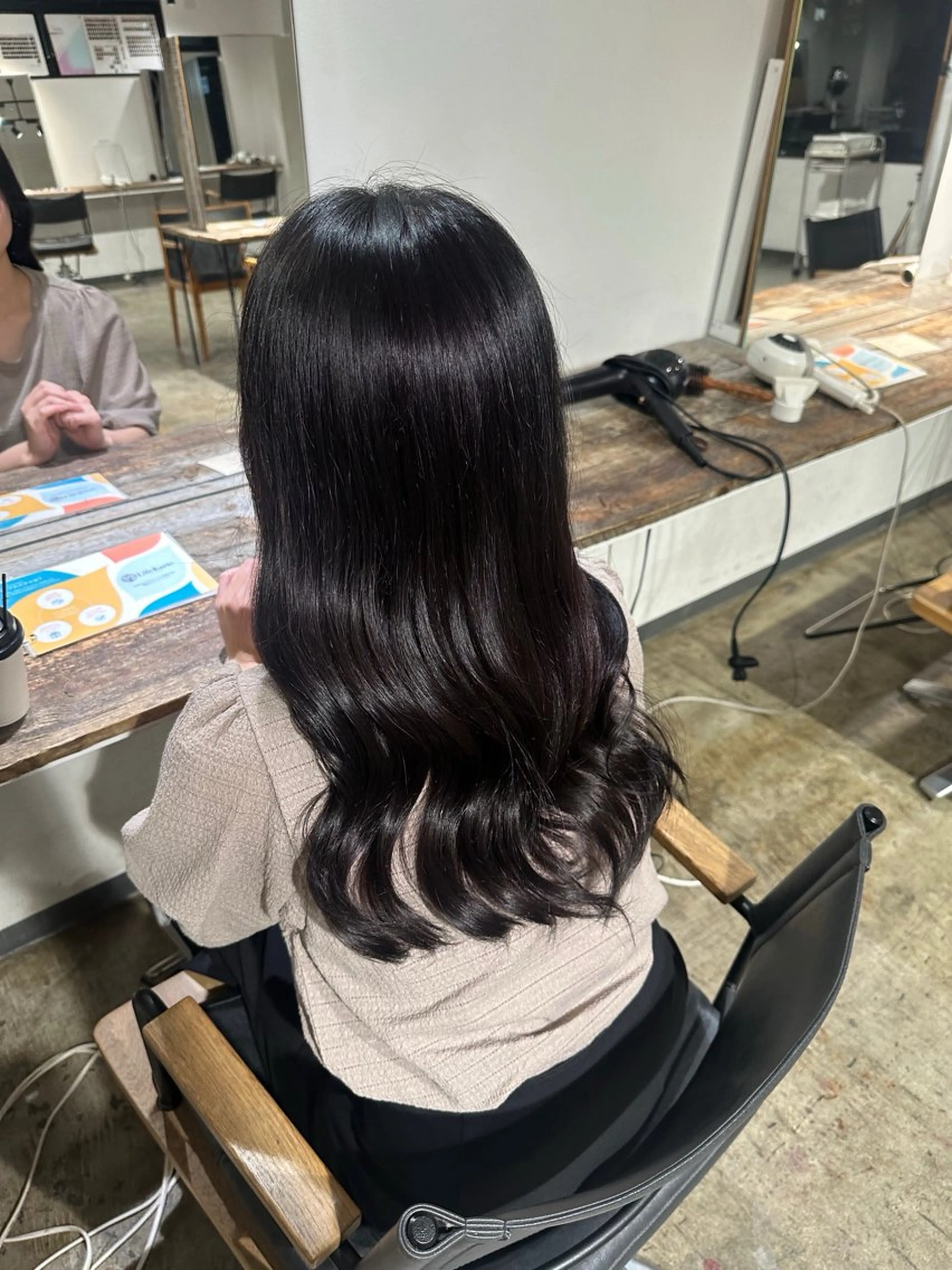 ロング カラー ブリーチ 透明感カラー ラベンダーカラー ブリーチなしカラー 髪質改善 ヘアカラー トリートメント 🩷ブリーチなし韓国 へア🩷HARUKAのヘアスタイル