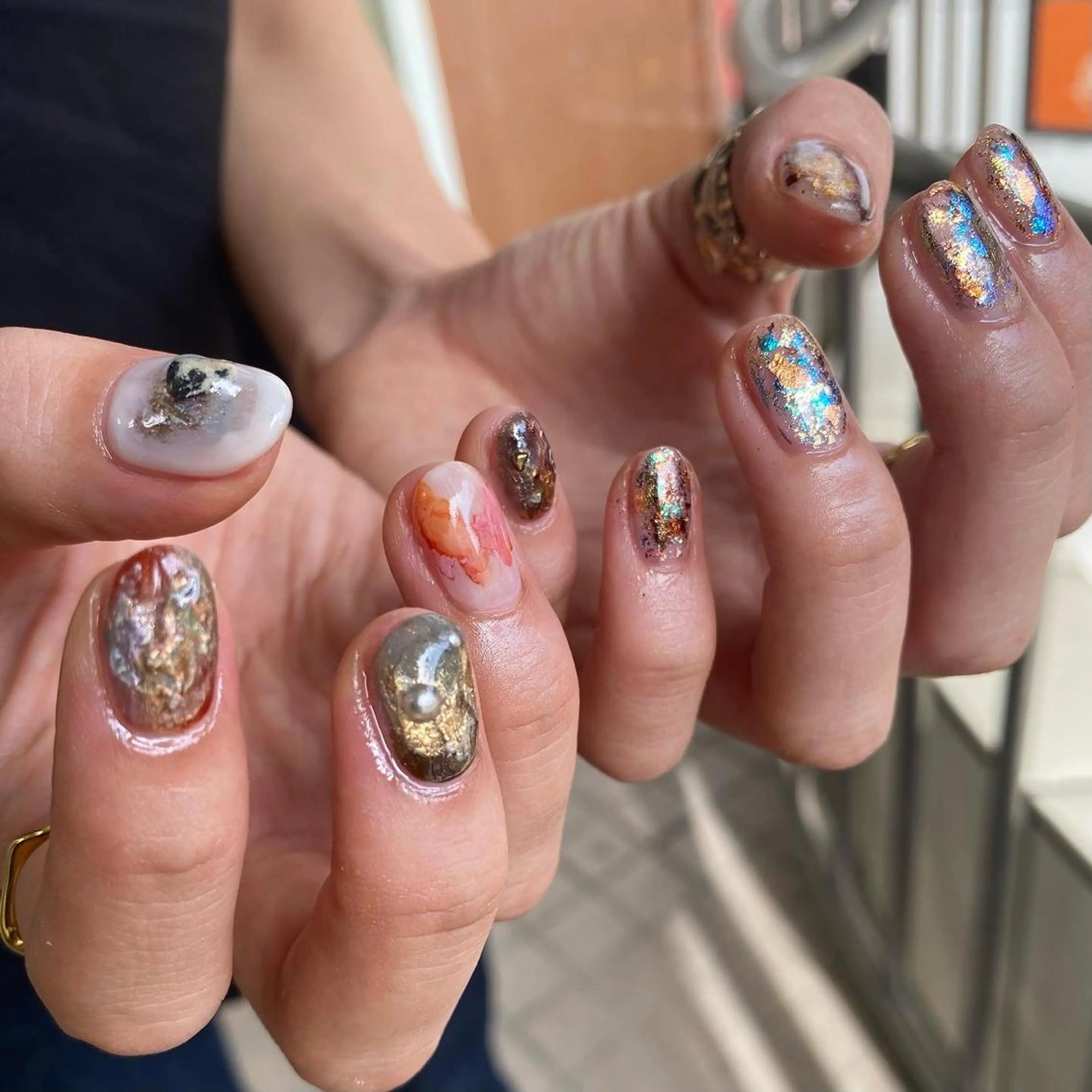 ネイル シンプルネイル ハンドネイル nable.所属・望月 実莉のネイルデザイン