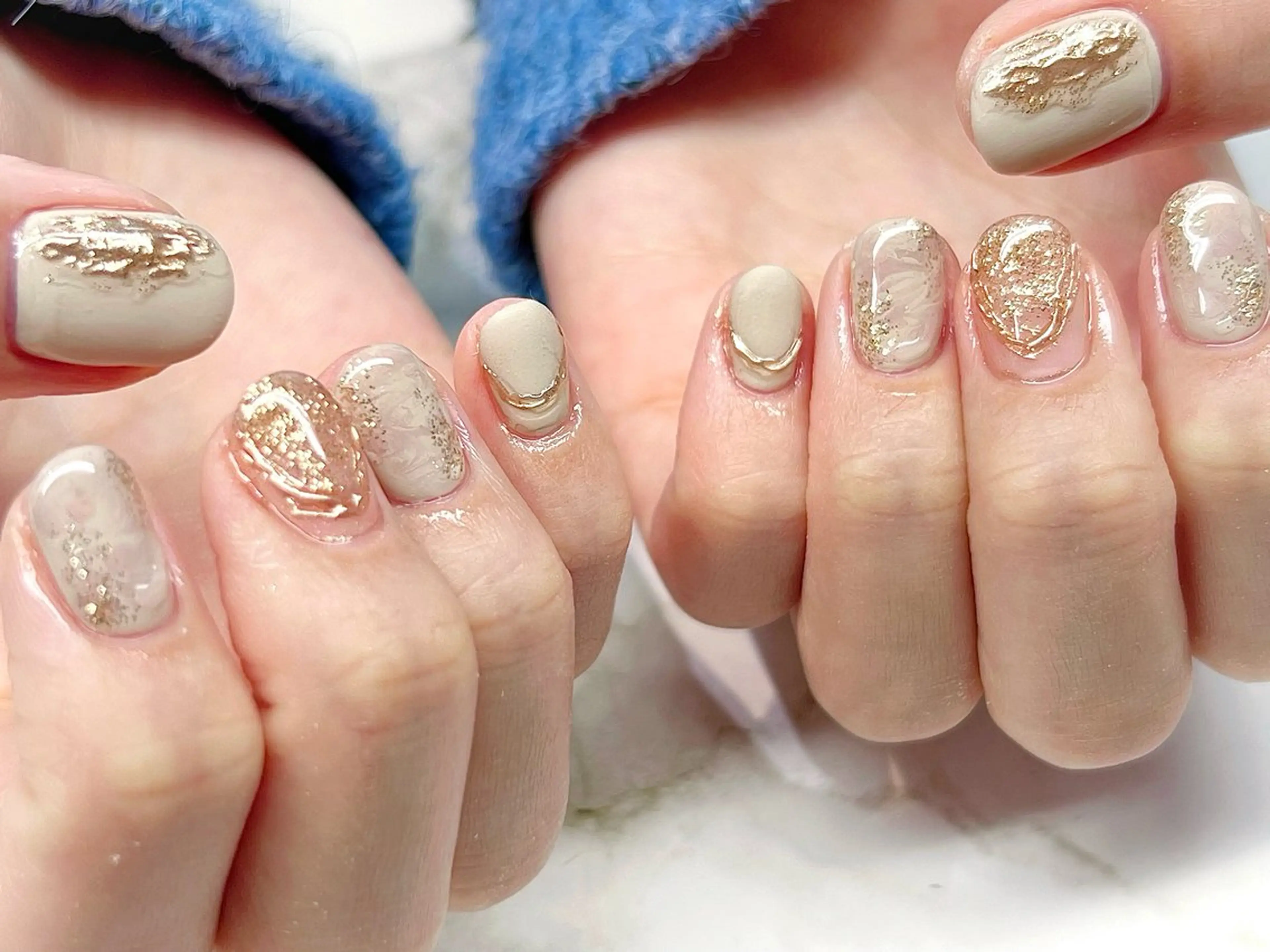 ネイル ニュアンスネイル ハンドネイル NailSalon MAHINAのネイルデザイン