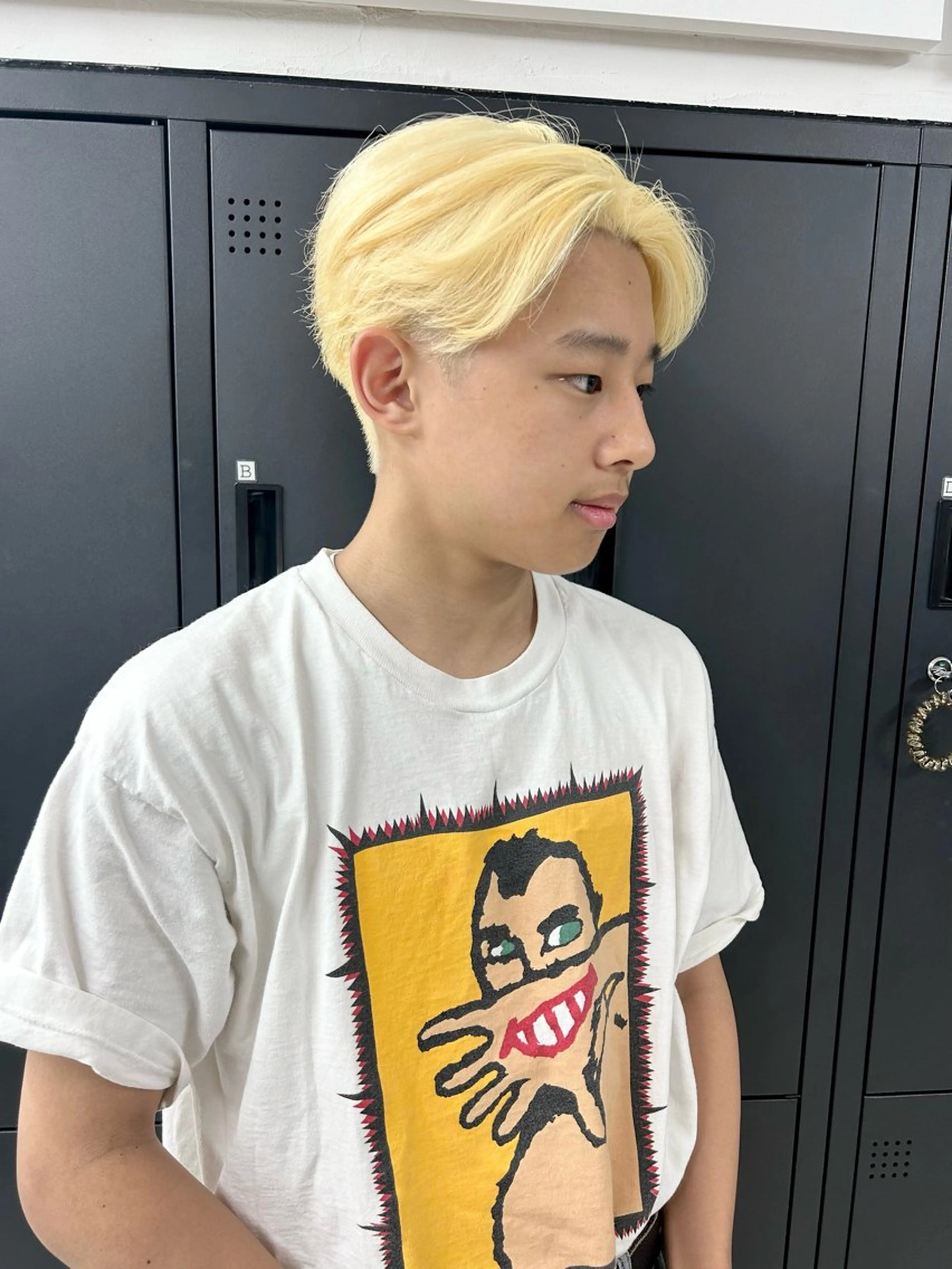 ショート カラー メンズ メンズブリーチ ブリーチ ヘアカラー メンズパーマの達人 /タカシマダイスケのヘアスタイル
