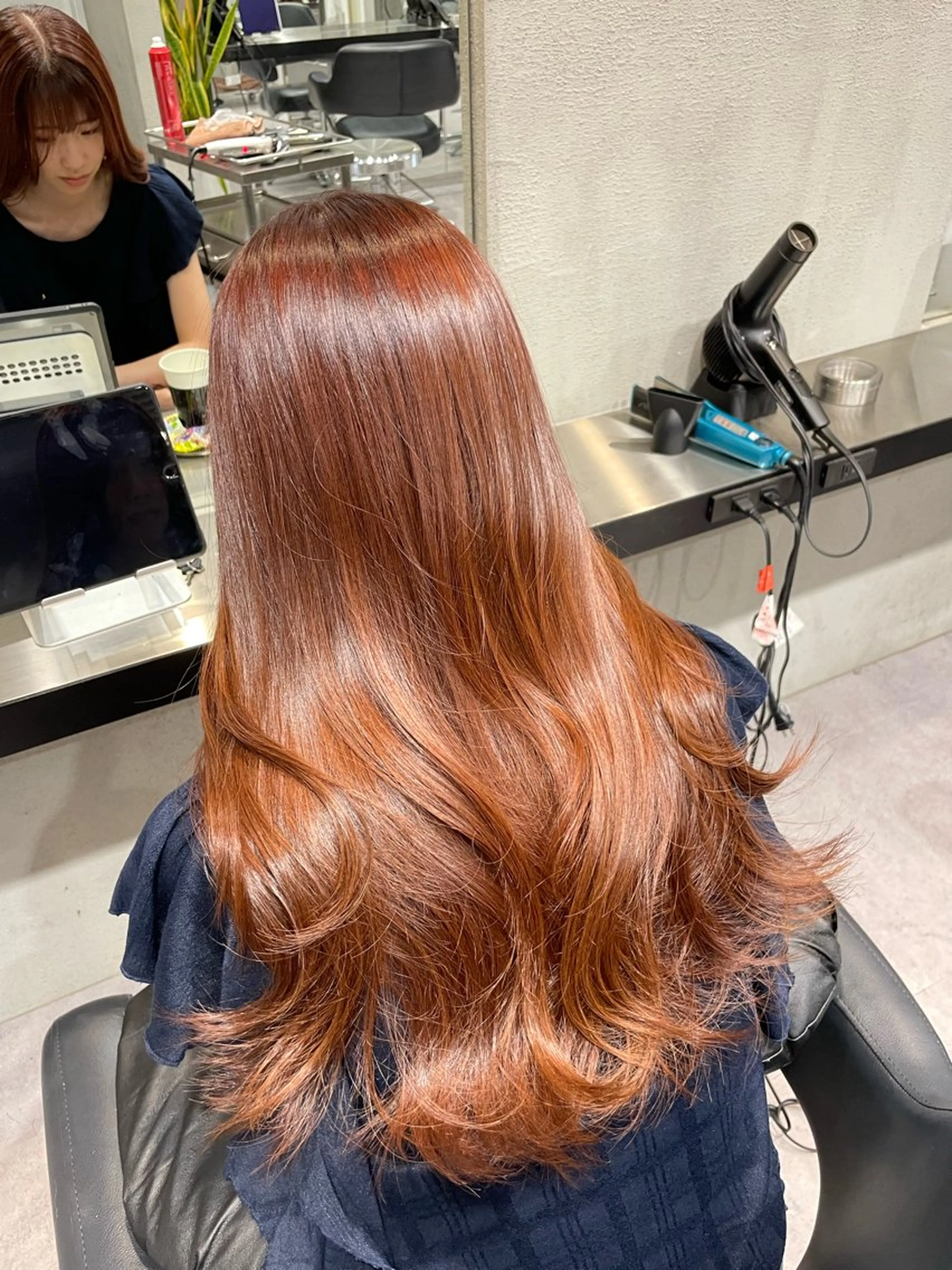 セミロング 韓国ヘア AYUMIのヘアスタイル