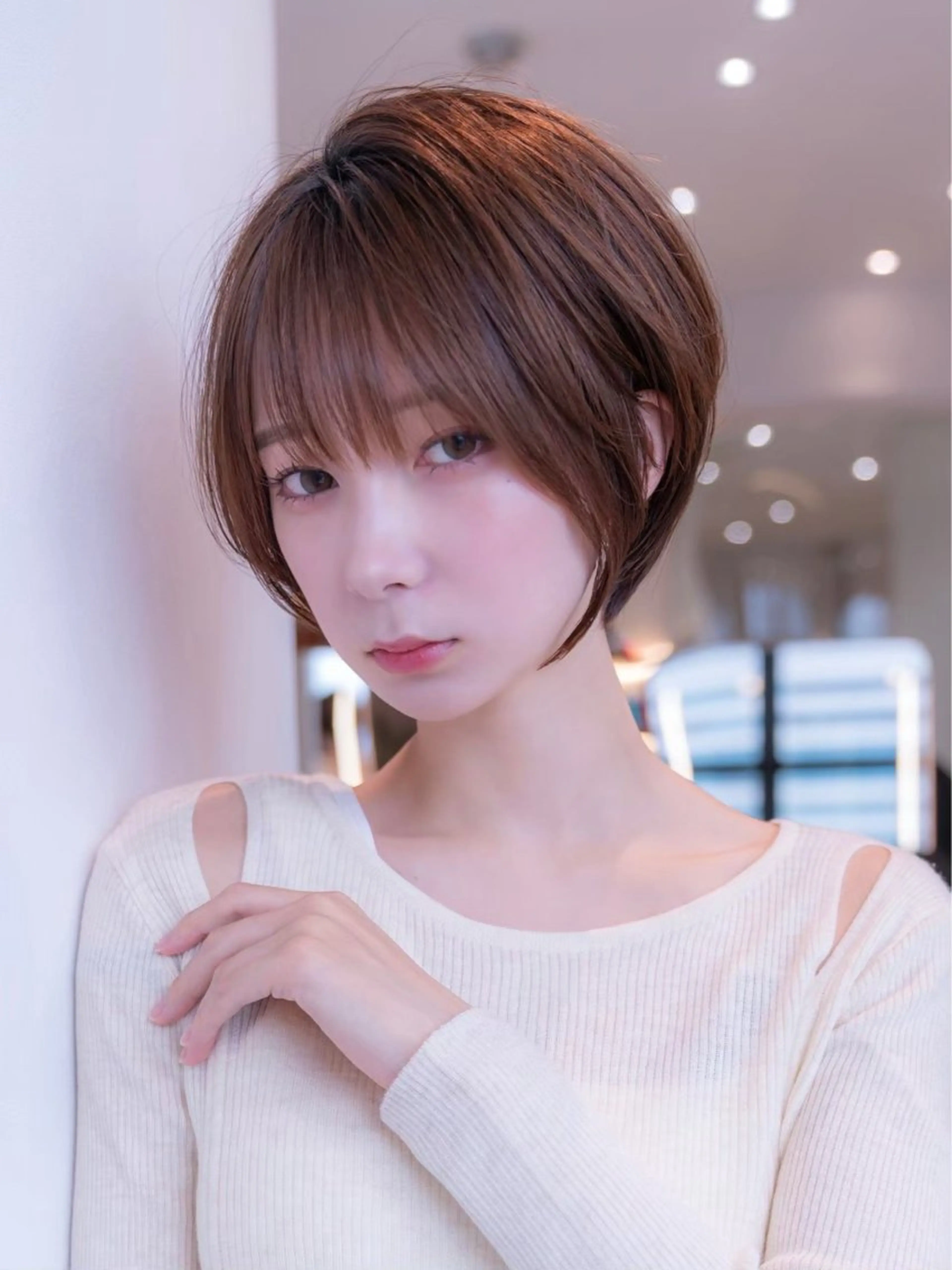 ショート カラー カット ヘアカラー トリートメント 渋谷ボブ/ショート 特化田中航平のヘアスタイル