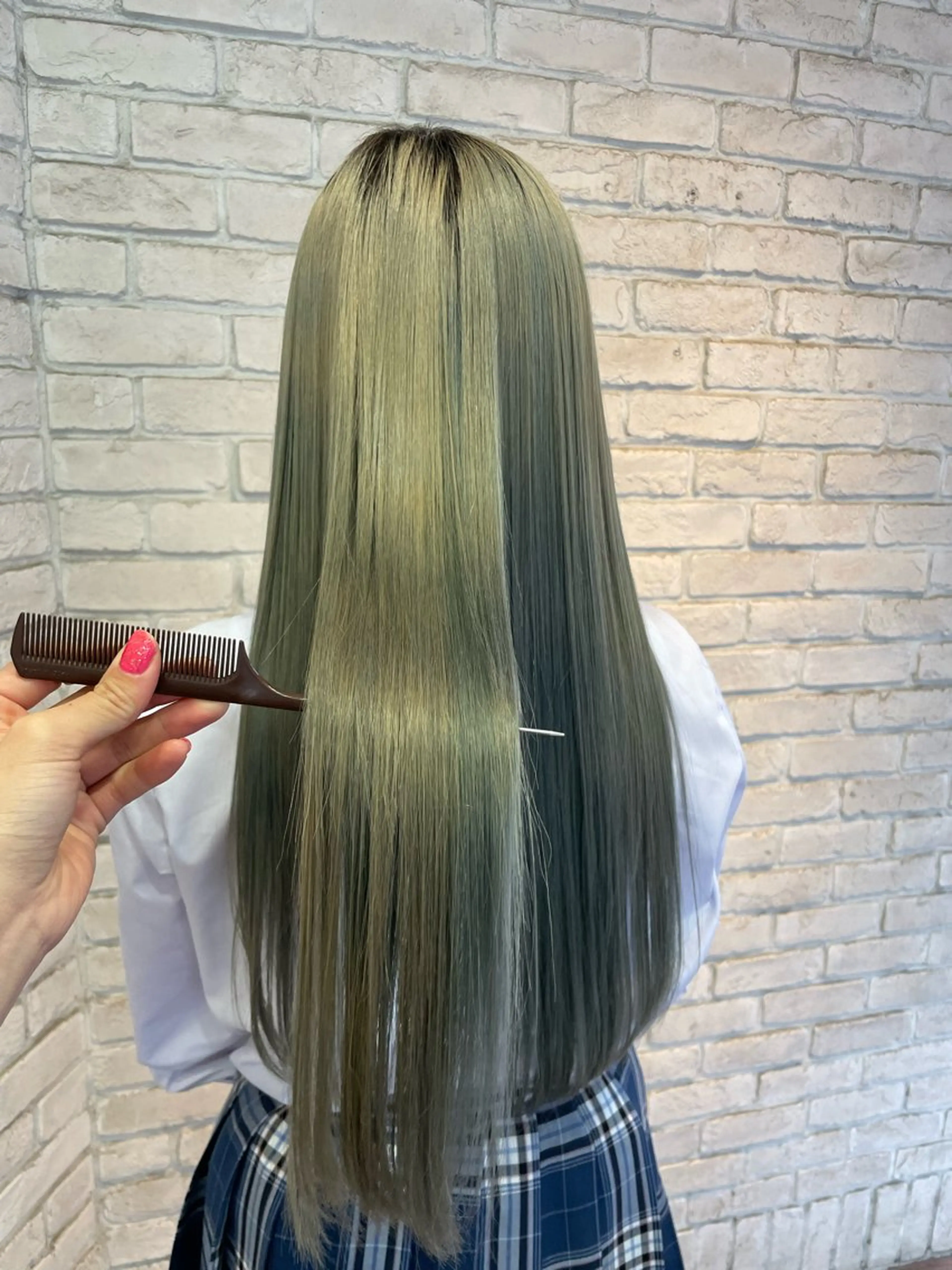 ロング トリートメント ヘアメ☯️派手髪 ☯️ルカのヘアスタイル