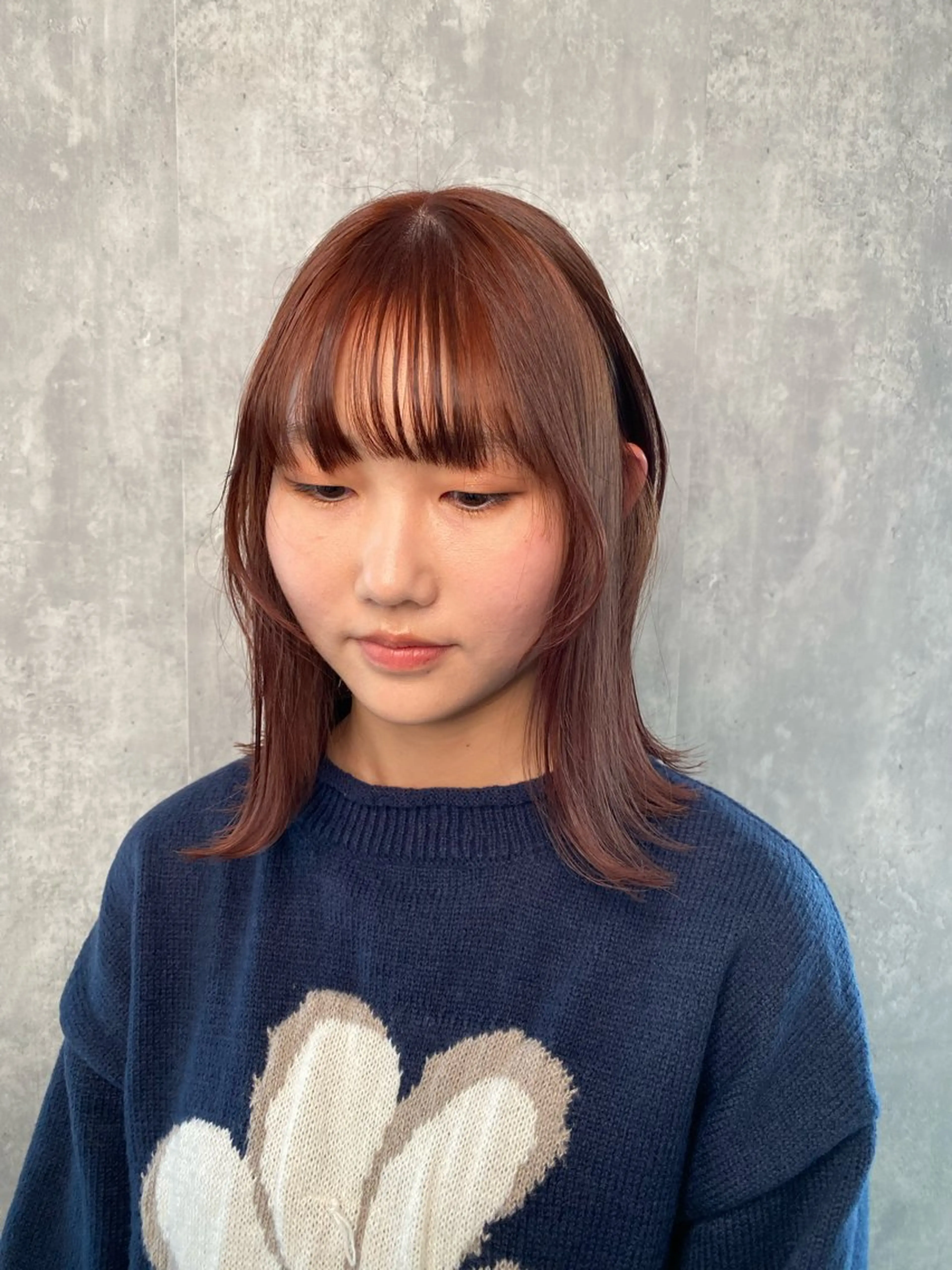カラー ヘアカラー トリートメント ヘッドスパ 💫miyu💫デザ インカラー/アレンジのヘアスタイル
