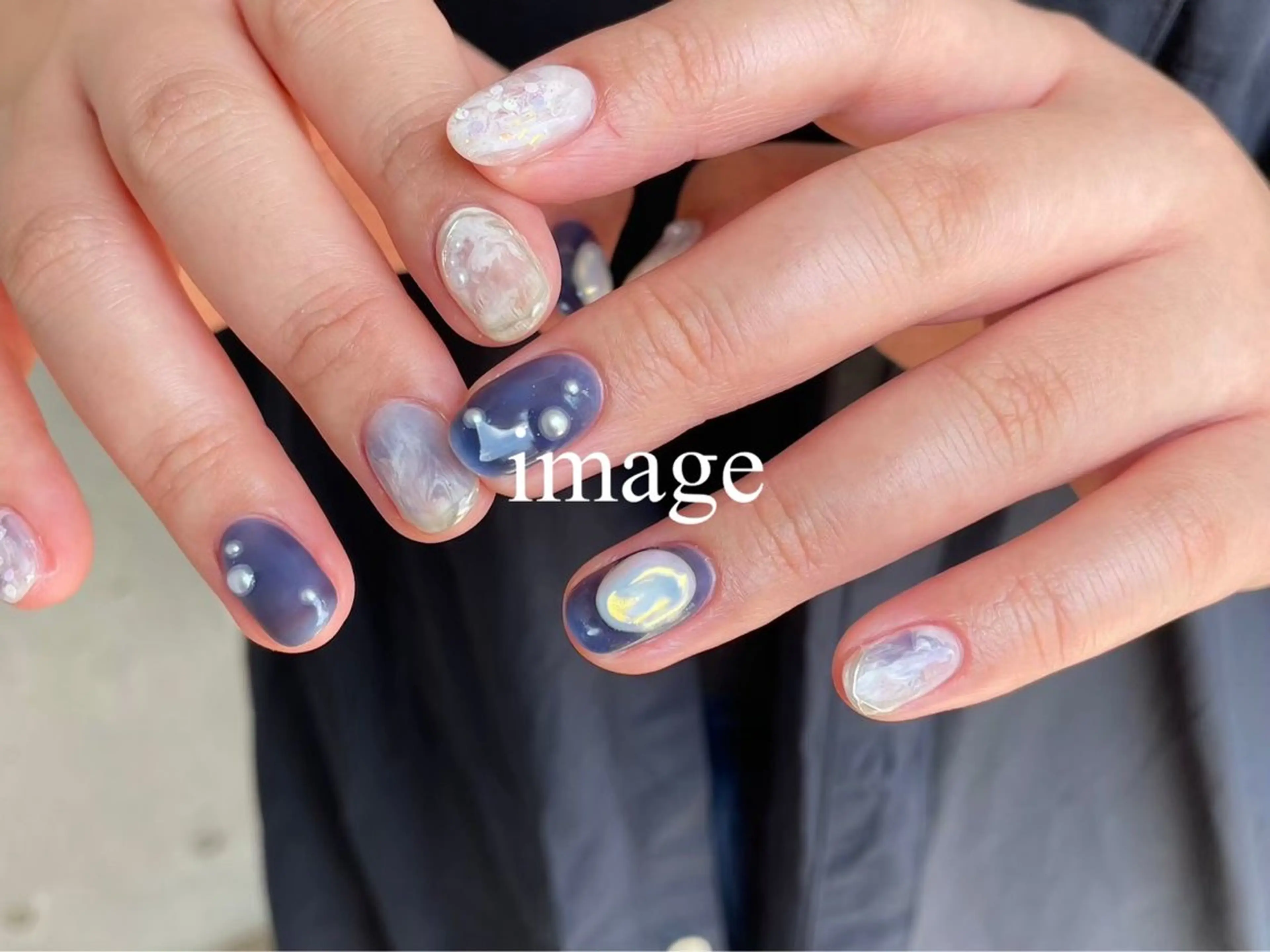 ネイル ニュアンスネイル シンプルネイル MARU　NAIL yukaのネイルデザイン