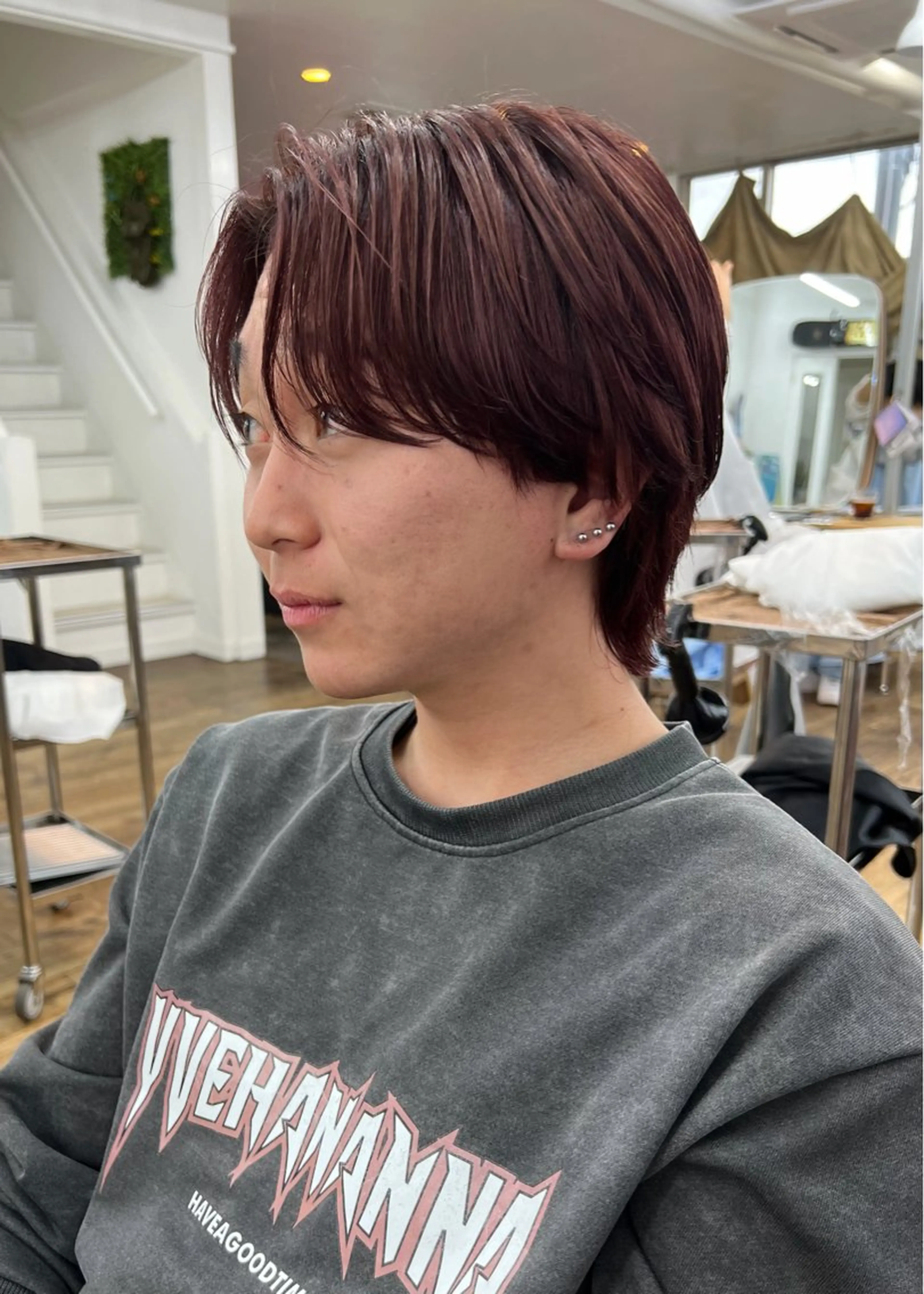 【ブリーチなし透明感】ダブルカラー+カットの写真