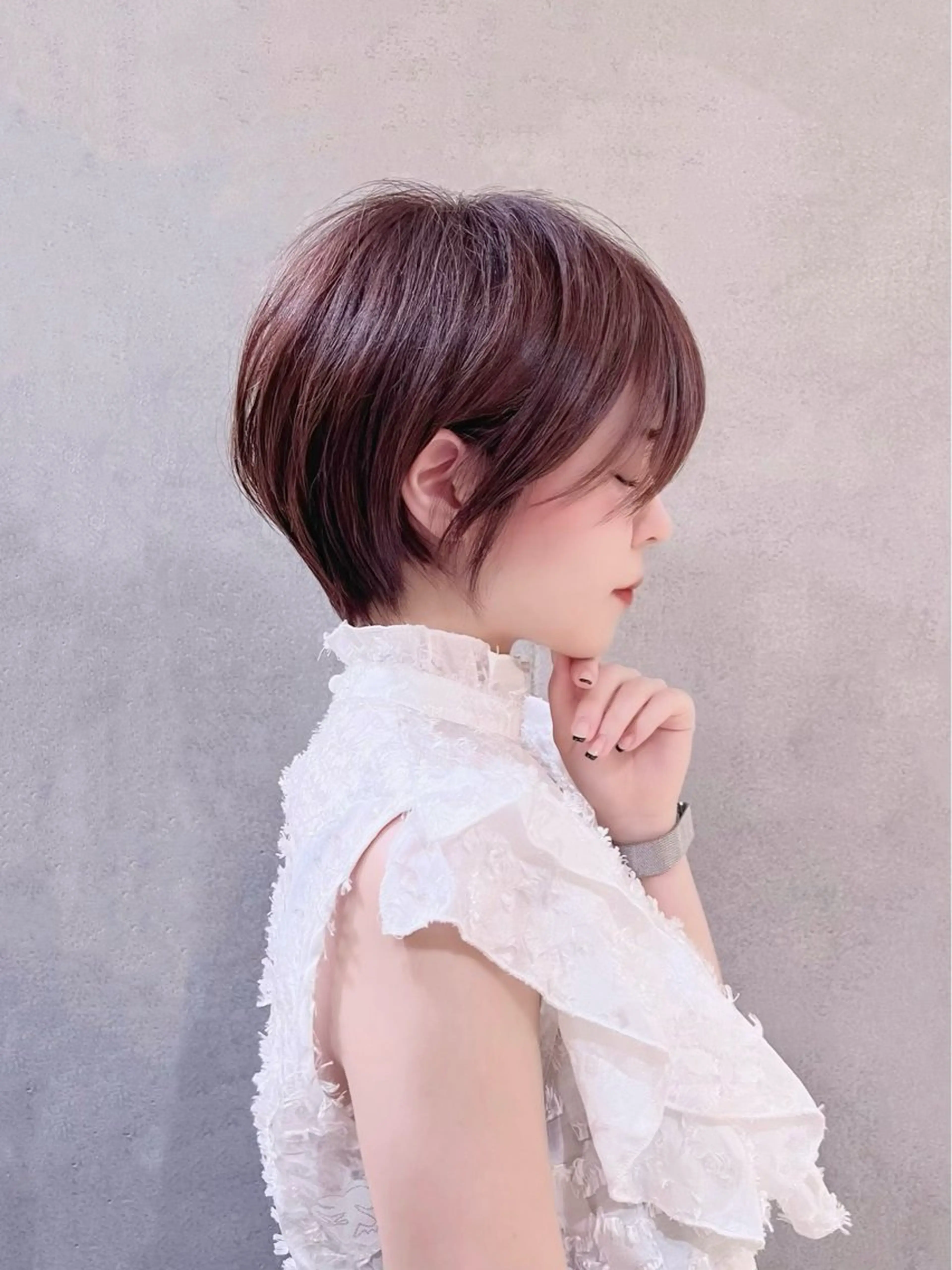 ショート Say.石川葵 ショートボブ前髪のヘアスタイル