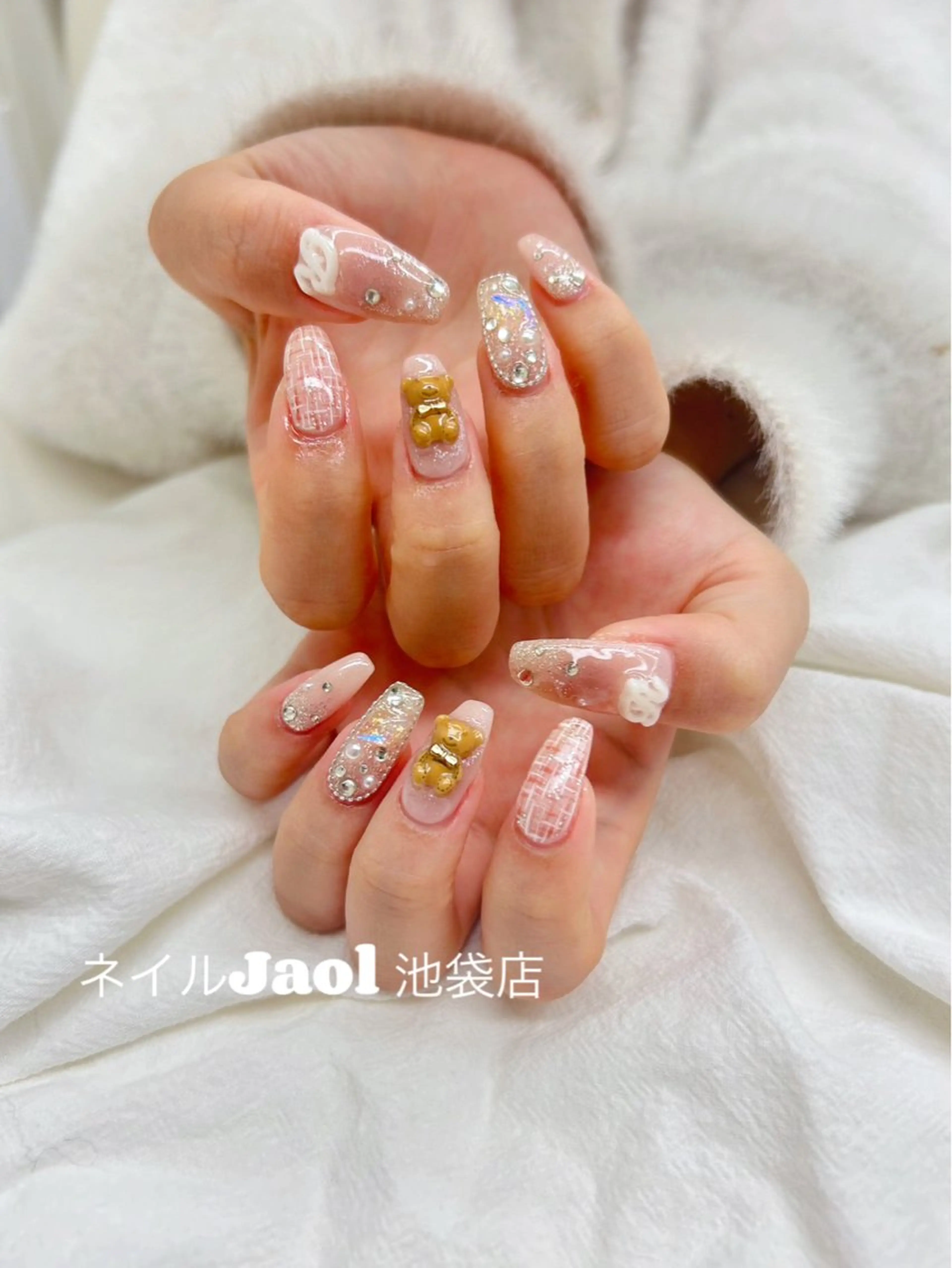 セミロング ハンドネイル nail jaol池袋店所属・ネイルJaol 池袋のネイルデザイン