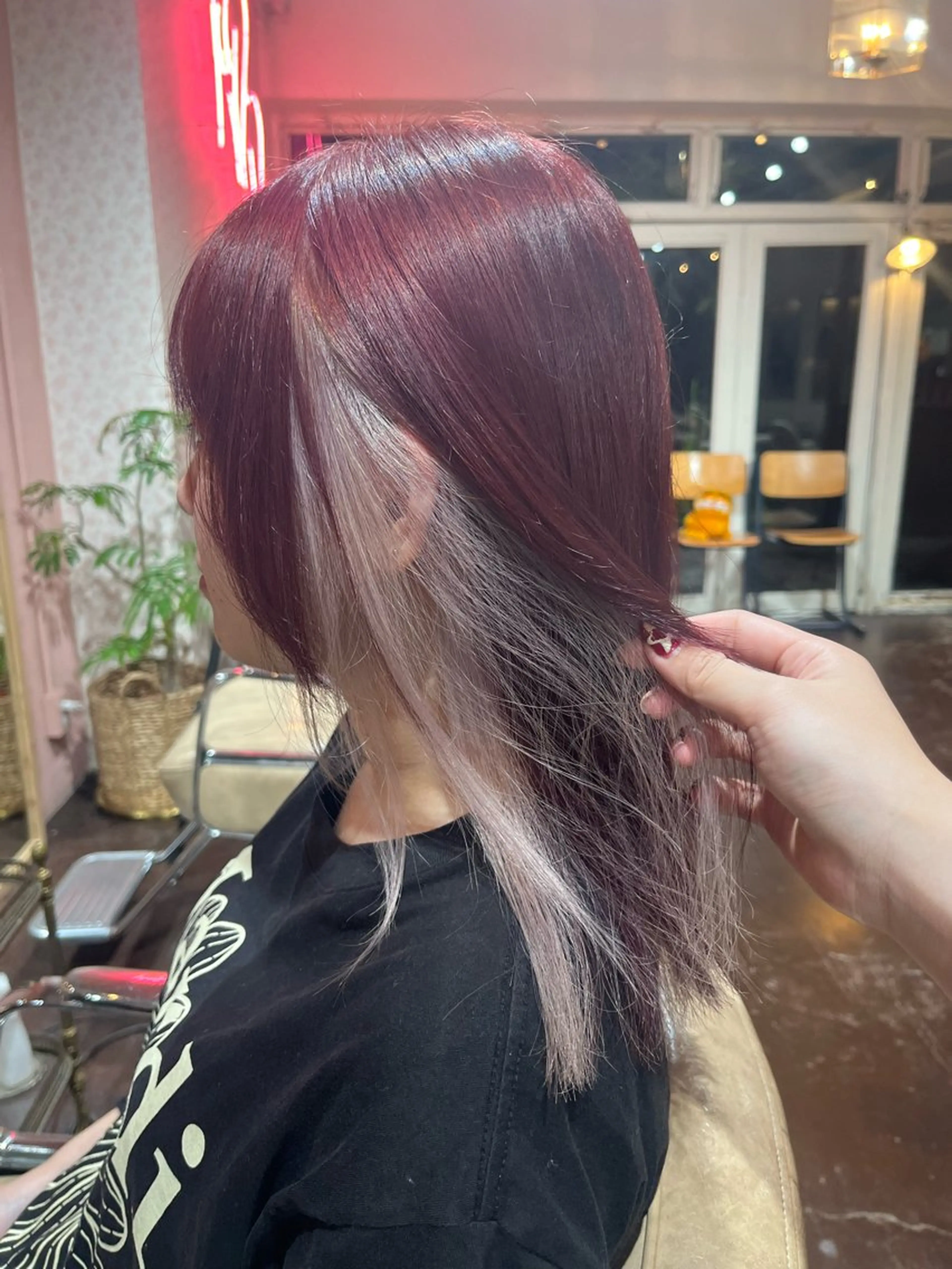 ミディアム chikashitsu所属・Junmi/ﾁｶｼﾂ /堀江のヘアスタイル